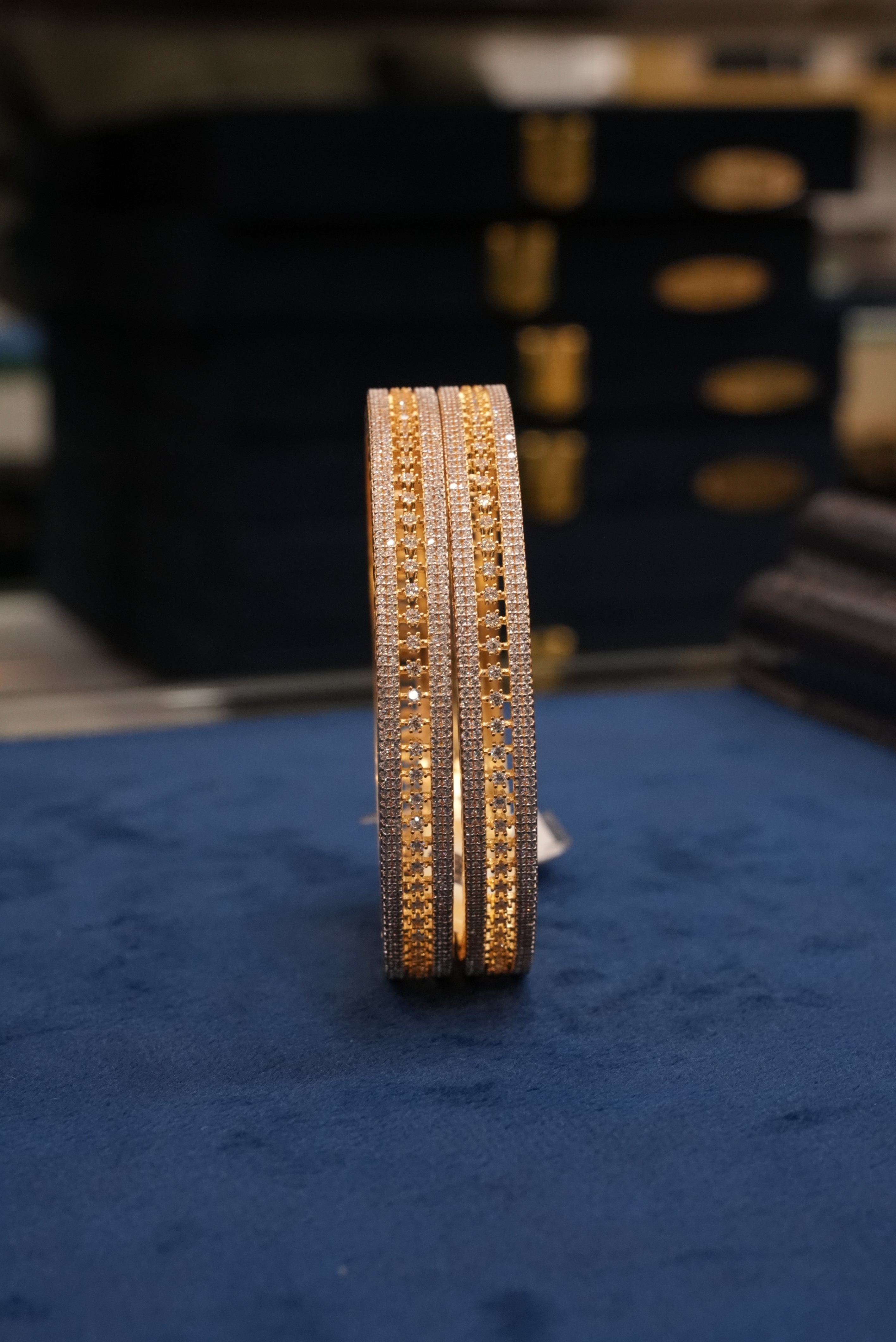 Sushobhit Damak, Bangles & Kadas, Gold Patra demi-fine jewellery, Size 2.8, SKU BK_L_102 image 2