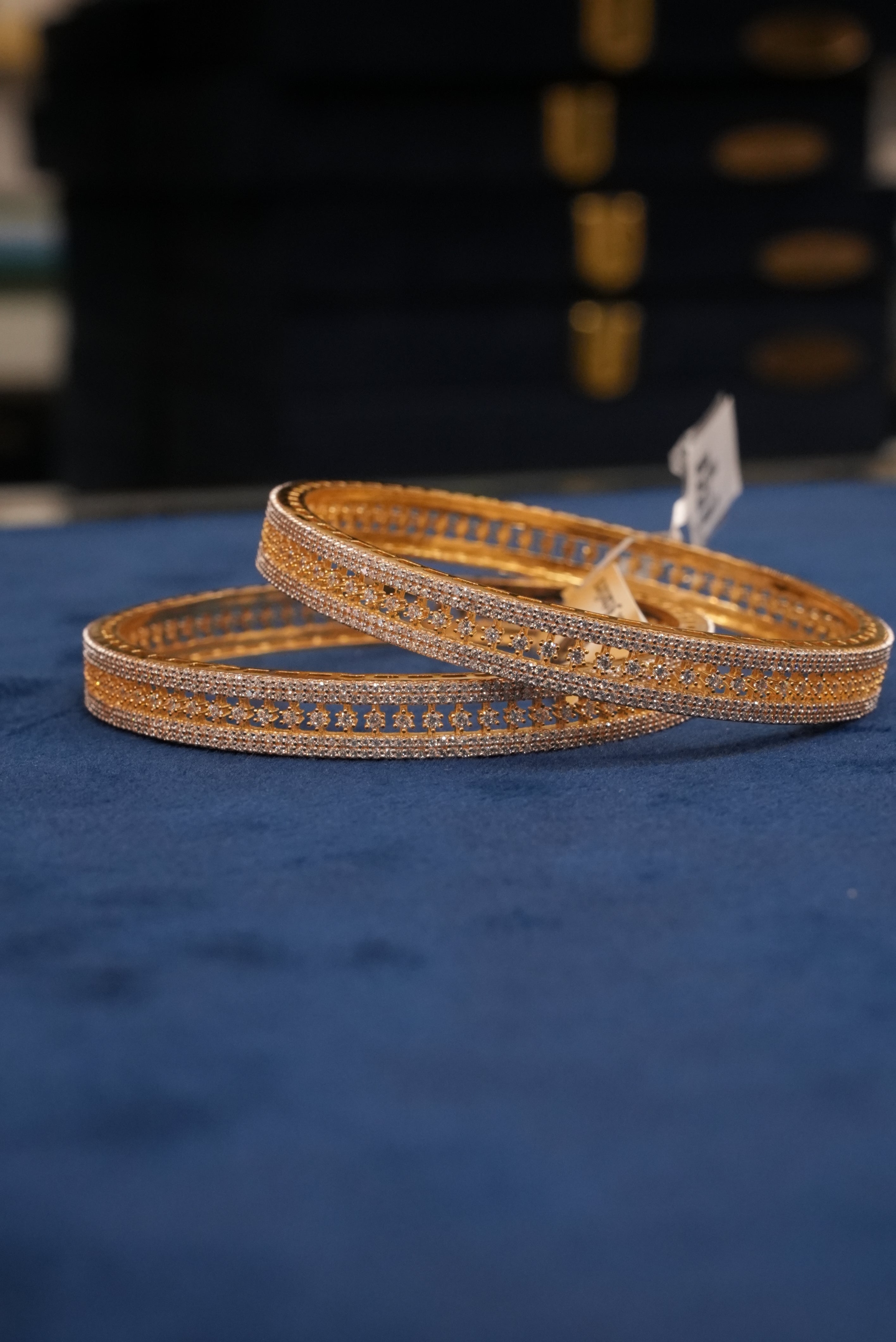 Sushobhit Damak, Bangles & Kadas, Gold Patra demi-fine jewellery, Size 2.8, SKU BK_L_102 image 3