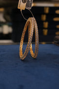 Sindoori Dhaar, Bangles & Kadas, Gold Patra demi-fine jewellery, Size 2.4, SKU BK_L_105 image 0