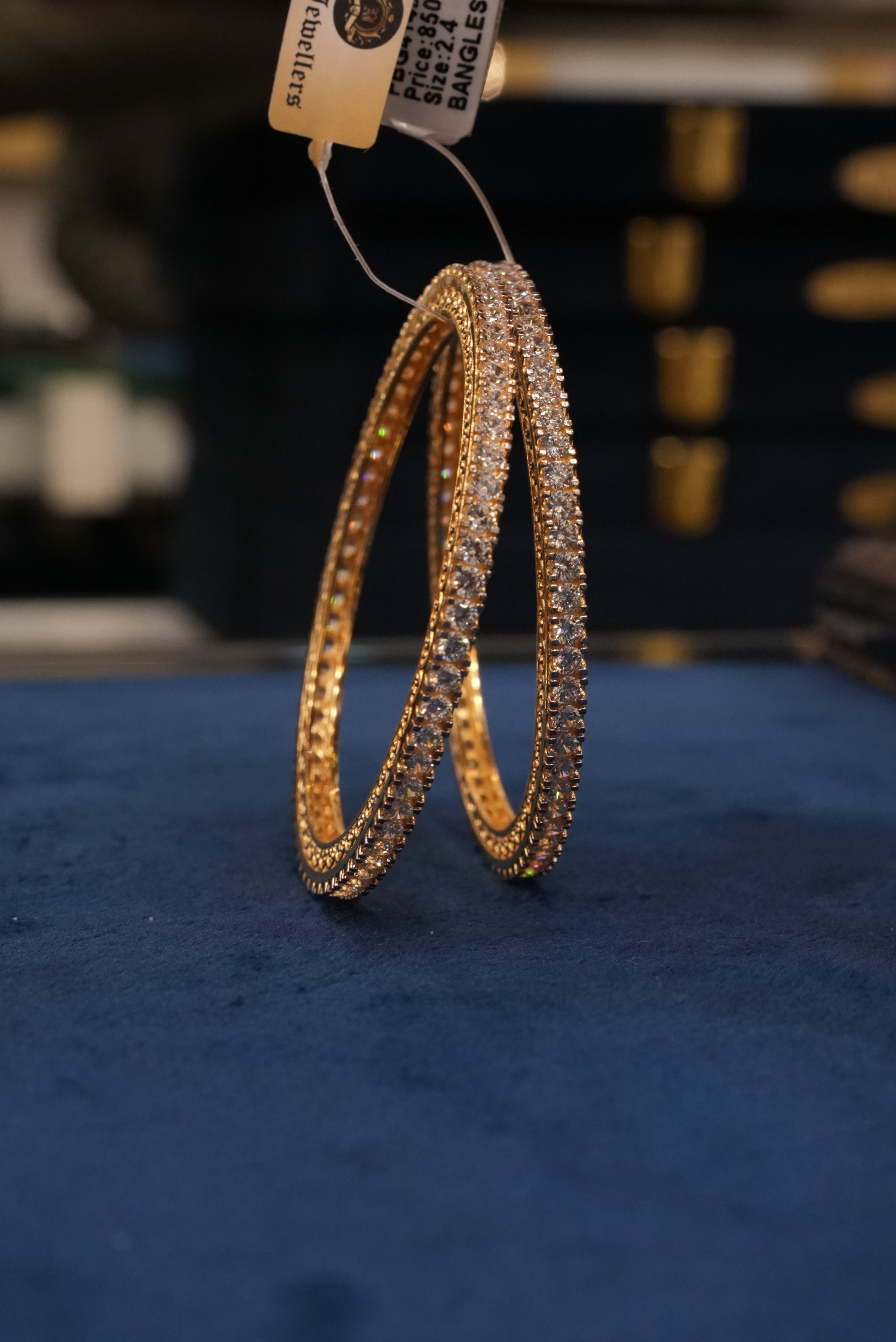 Sindoori Dhaar, Bangles & Kadas, Gold Patra demi-fine jewellery, Size 2.4, SKU BK_L_105 image 0