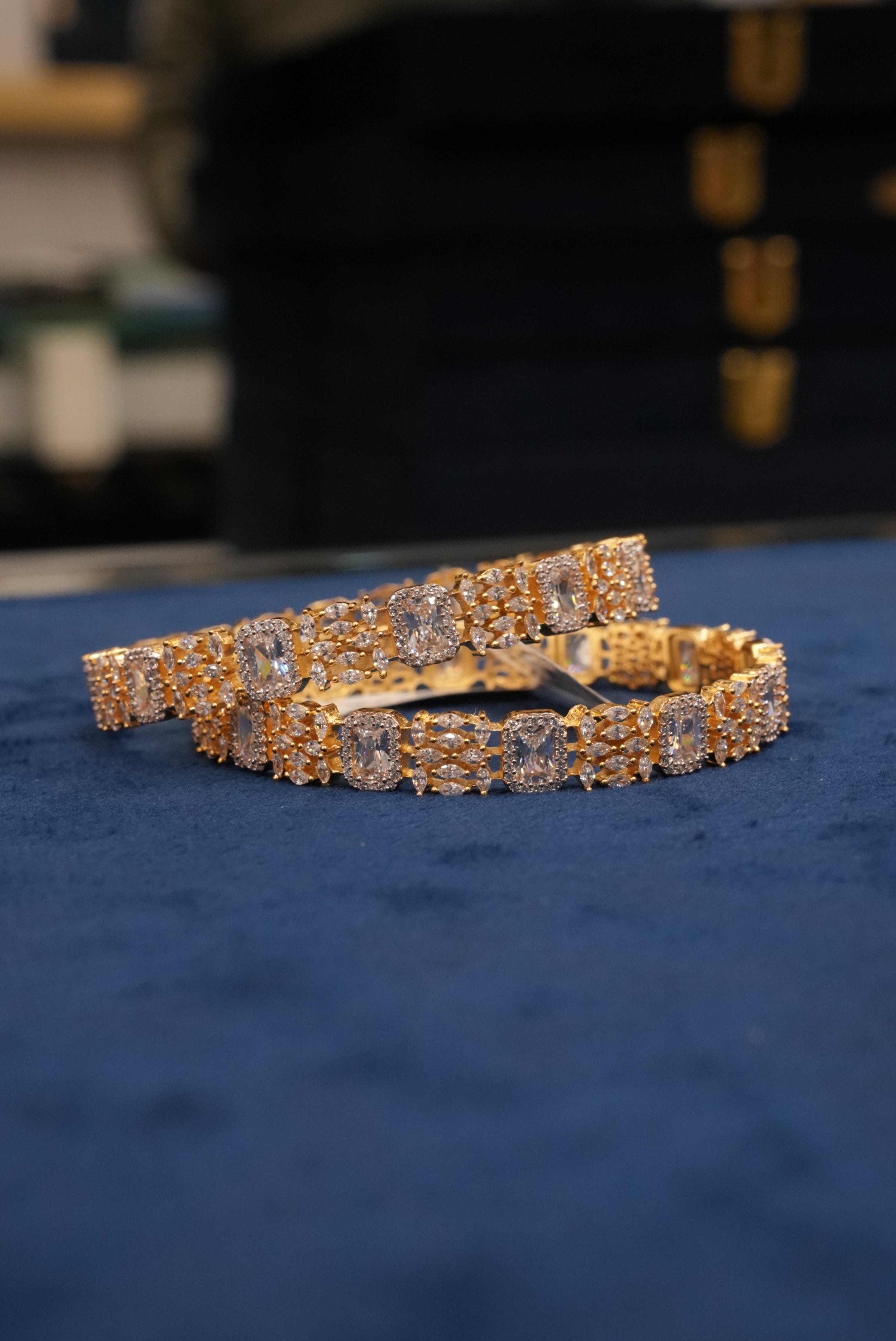 Mahotsav Chand, Bangles & Kadas, Gold Patra demi-fine jewellery, Size 2.6, SKU BK_L_106 image 1
