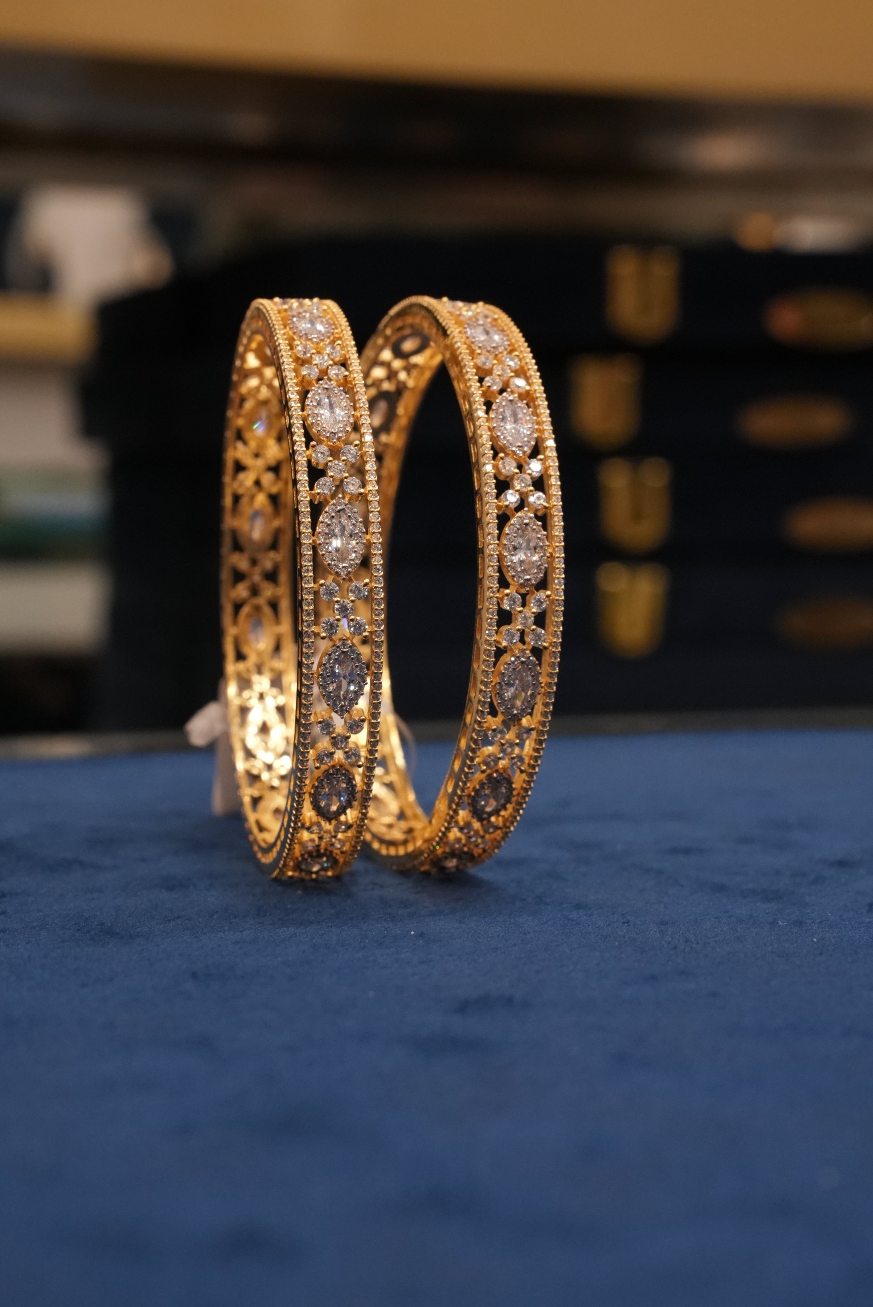 Prarambh Suraj, Bangles & Kadas, Gold Patra demi-fine jewellery, Size 2.6, SKU BK_L_107 image 0