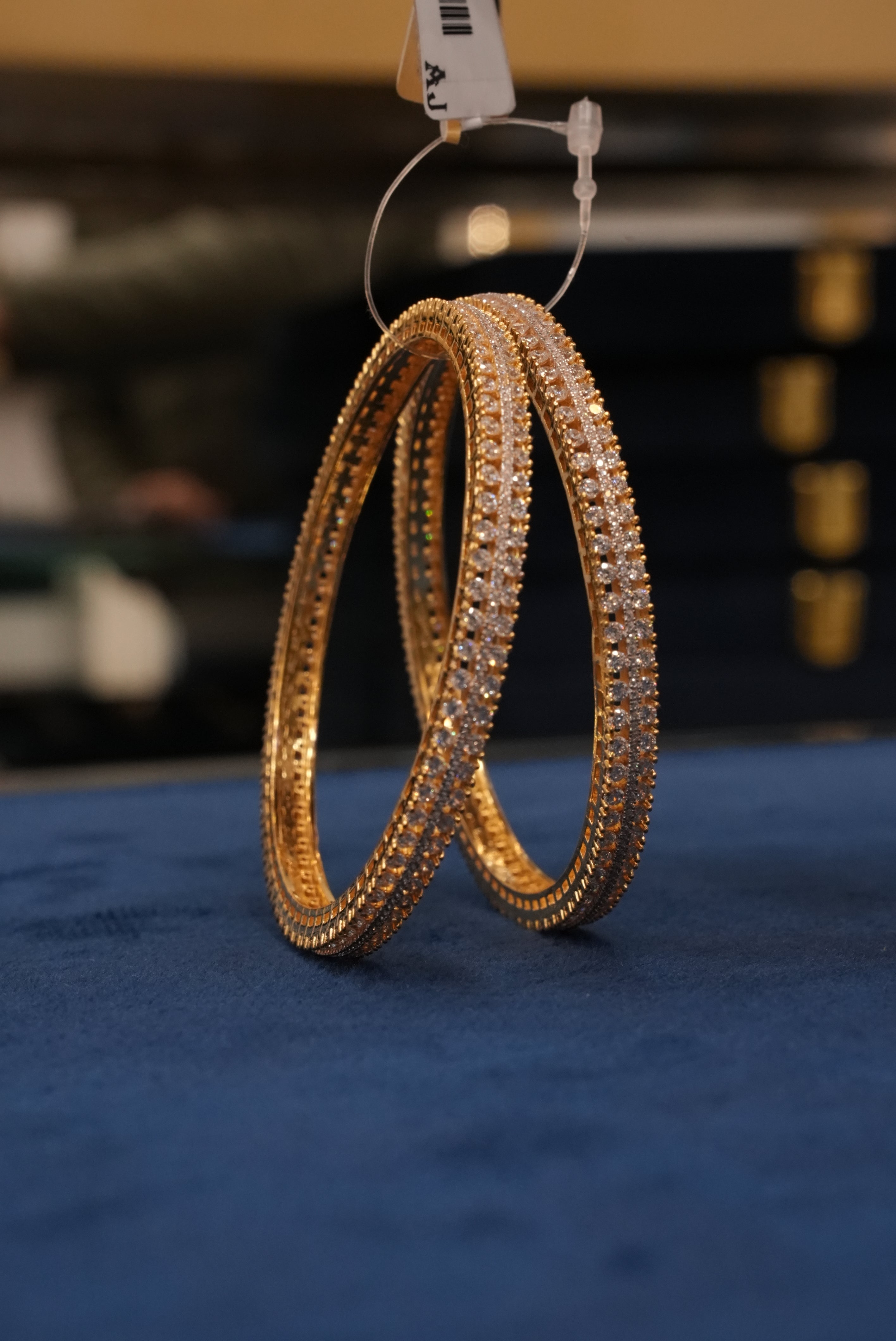 Alankrit Goonj, Bangles & Kadas, Gold Patra demi-fine jewellery, Size 2.6, SKU BK_L_108 image 0