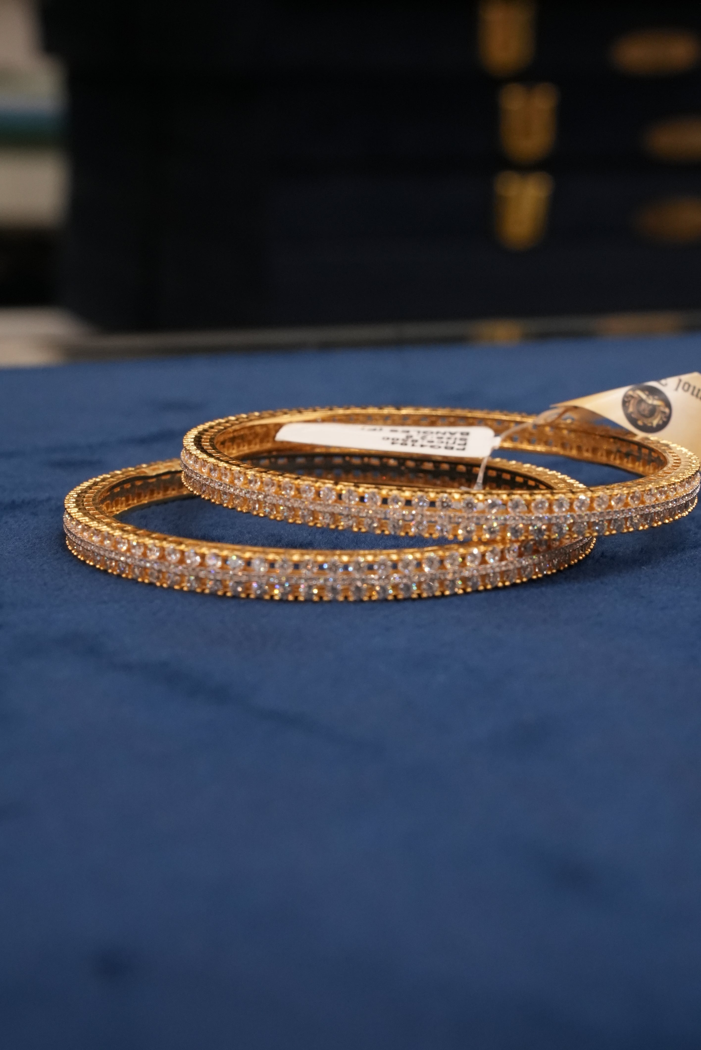 Alankrit Goonj, Bangles & Kadas, Gold Patra demi-fine jewellery, Size 2.6, SKU BK_L_108 image 1