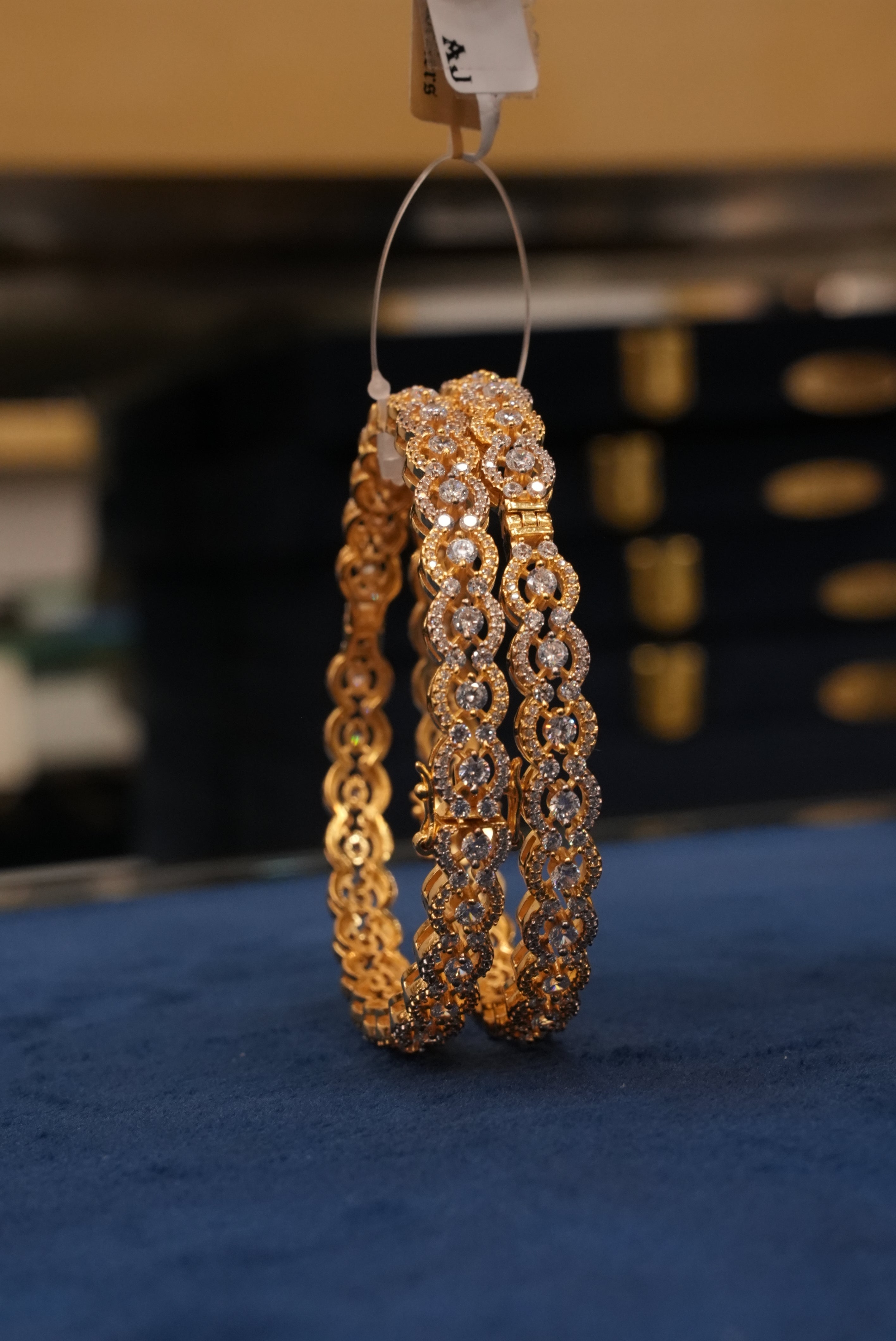 Karigari Gulab, Bangles & Kadas, Gold Patra demi-fine jewellery, Size 2.8, SKU BK_L_109 image 0