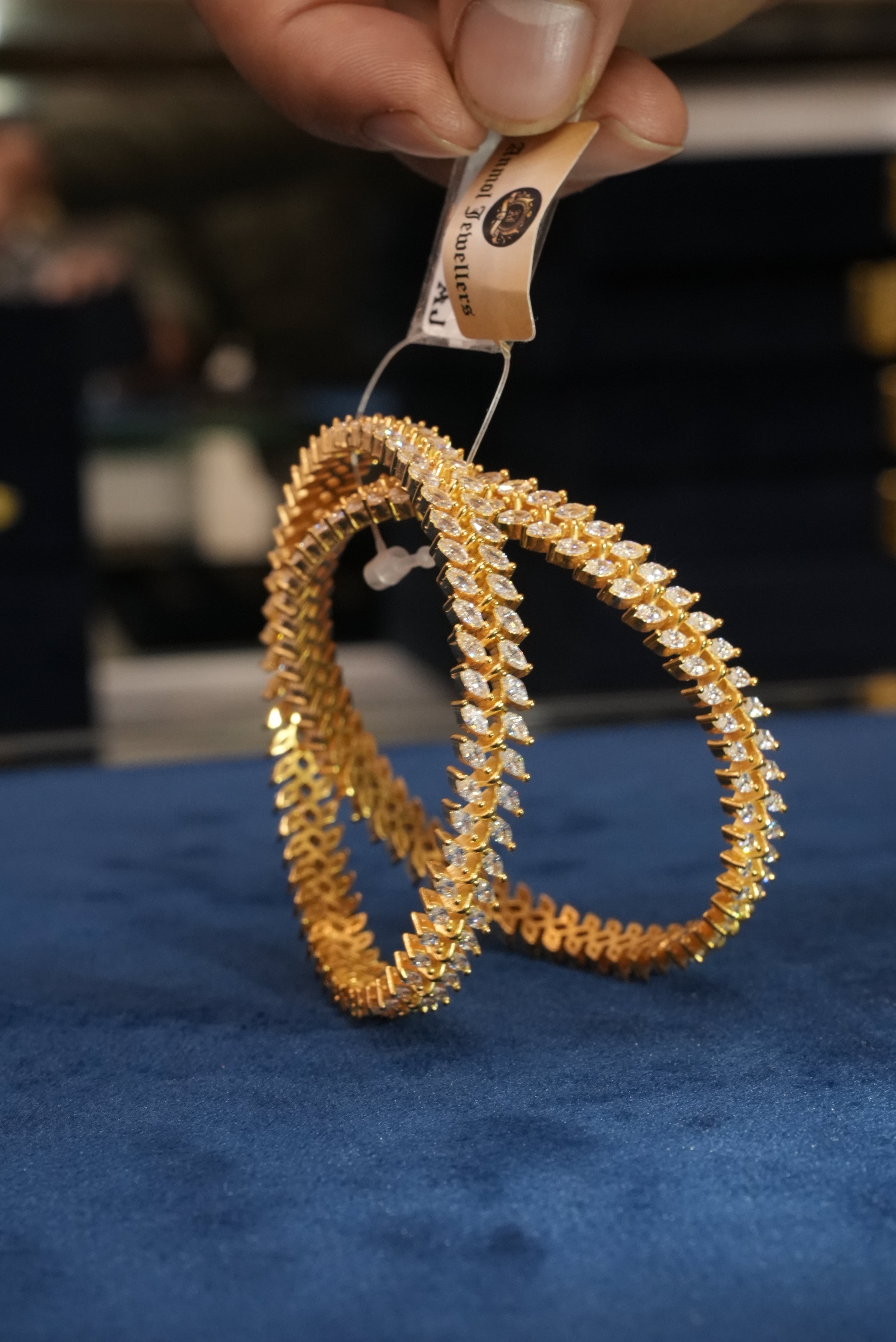 Ratnakar Harsh, Bangles & Kadas, Gold Patra demi-fine jewellery, Size 2.6, SKU BK_L_112 image 1