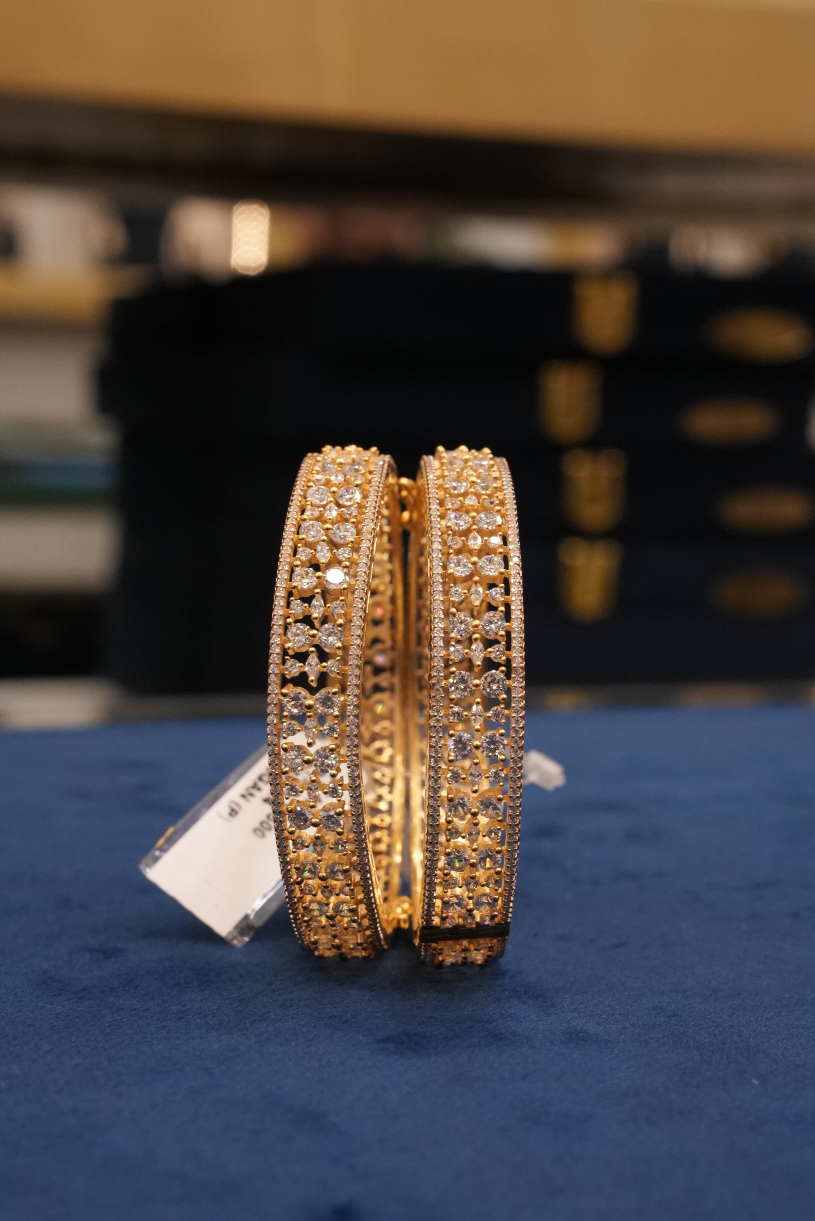 Morpankh Preet, Bangles & Kadas, Gold Patra demi-fine jewellery, Size 2.6, SKU BK_L_113 image 0