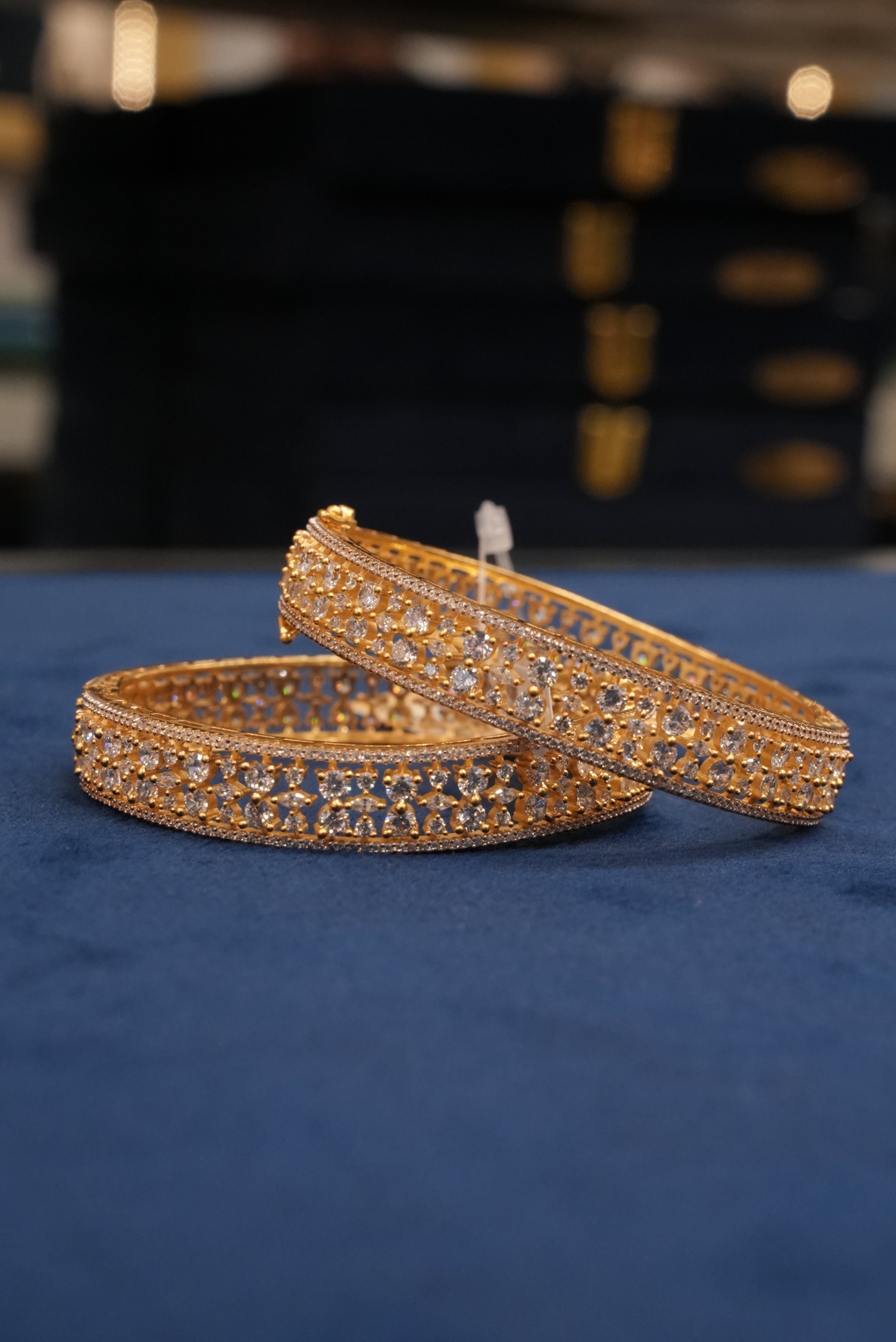 Morpankh Preet, Bangles & Kadas, Gold Patra demi-fine jewellery, Size 2.6, SKU BK_L_113 image 1