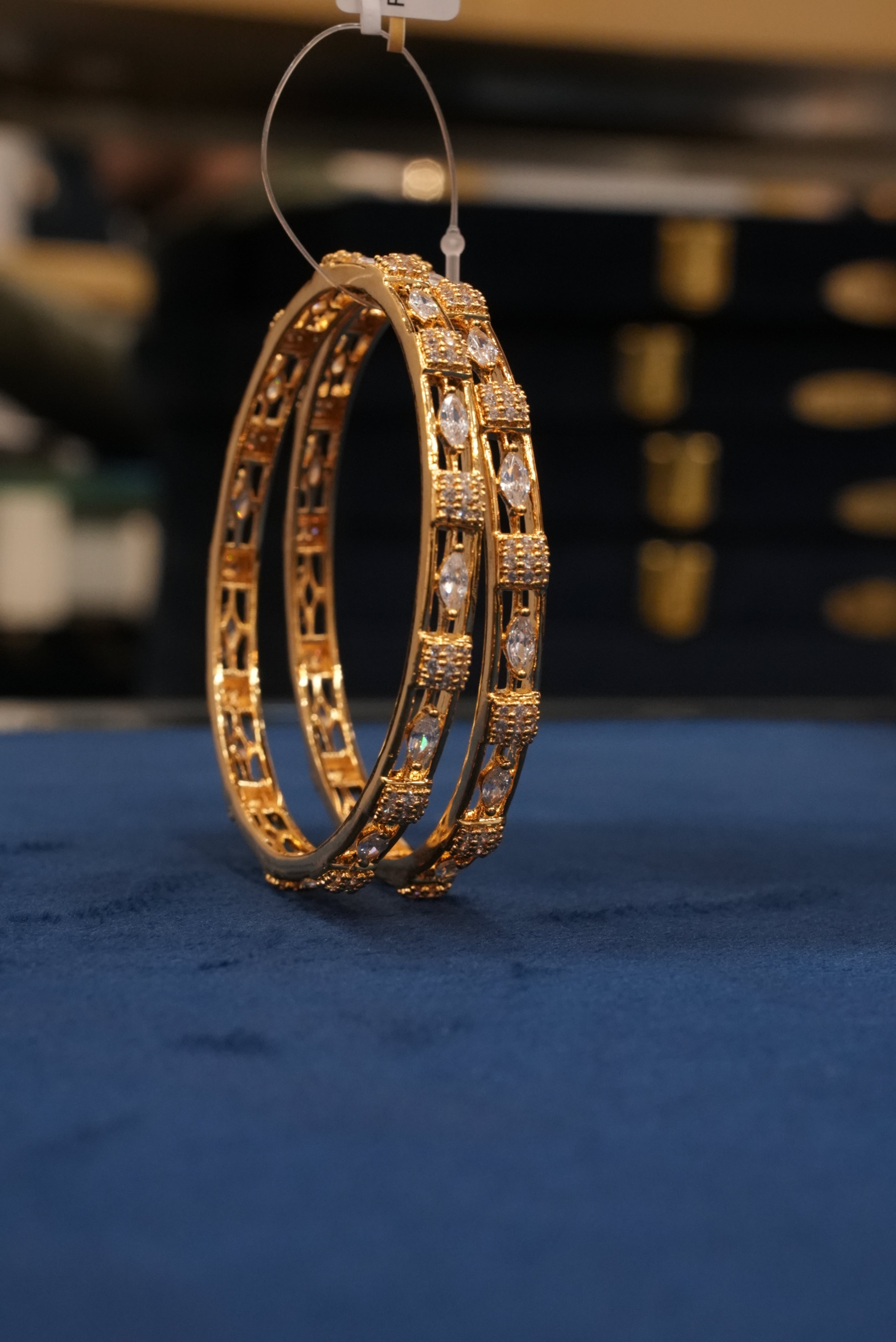 Sampurna Jheel, Bangles & Kadas, Gold Patra demi-fine jewellery, Size 2.6, SKU BK_L_117 image 0