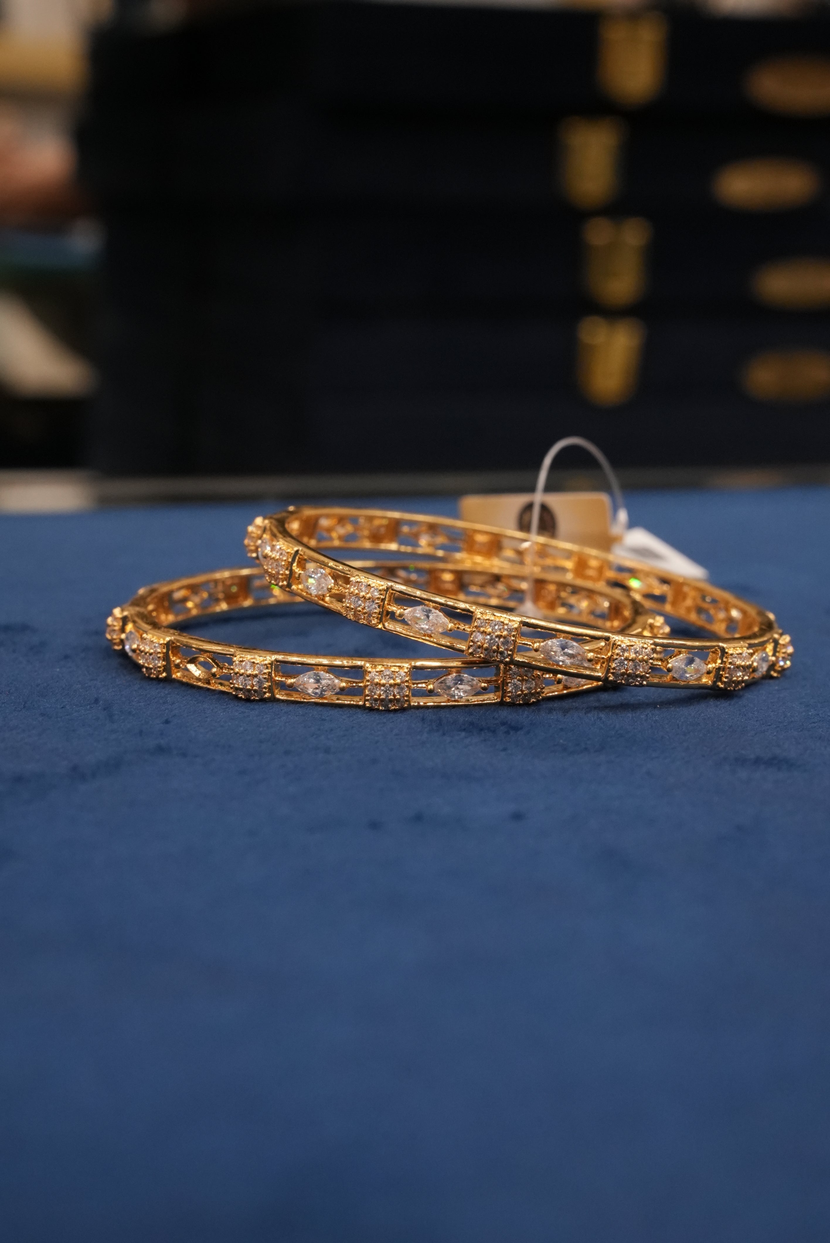 Sampurna Jheel, Bangles & Kadas, Gold Patra demi-fine jewellery, Size 2.6, SKU BK_L_117 image 1