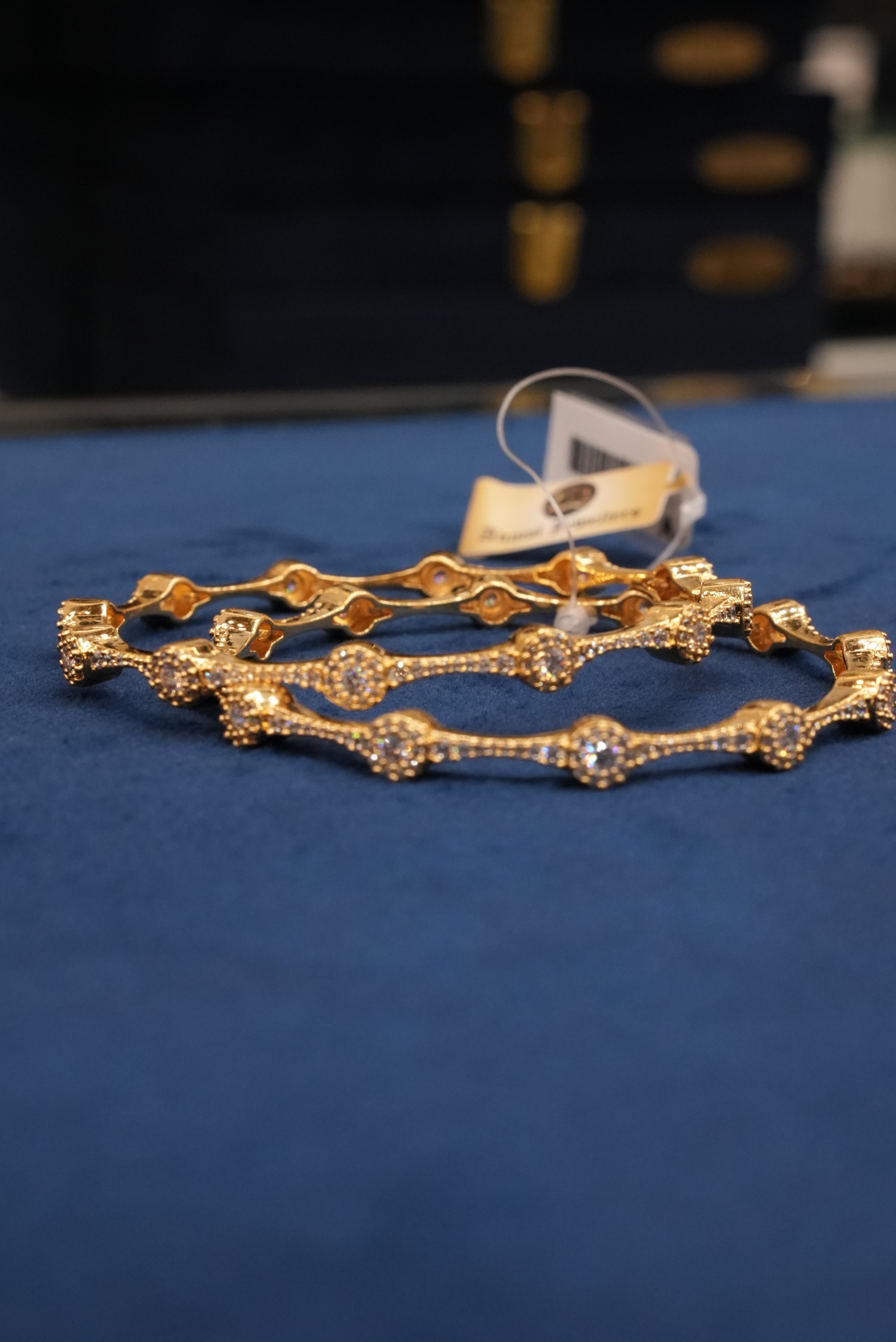 Shreshth Sagar, Bangles & Kadas, Gold Patra demi-fine jewellery, Size 2.6, SKU BK_L_118 image 2