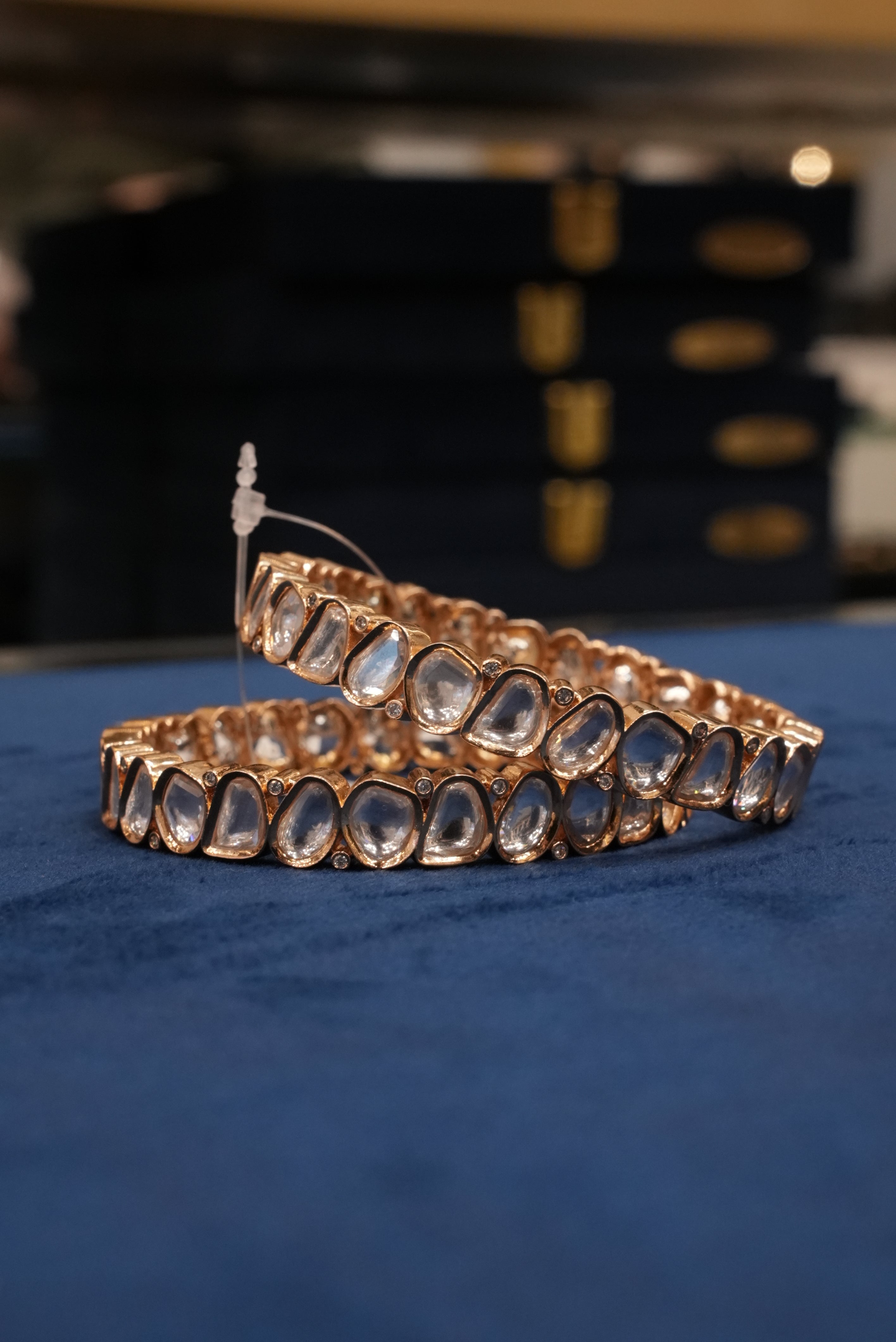 Shubhkarya Rit, Bangles & Kadas, Gold Patra demi-fine jewellery, Size 2.6, SKU BK_L_85 image 1