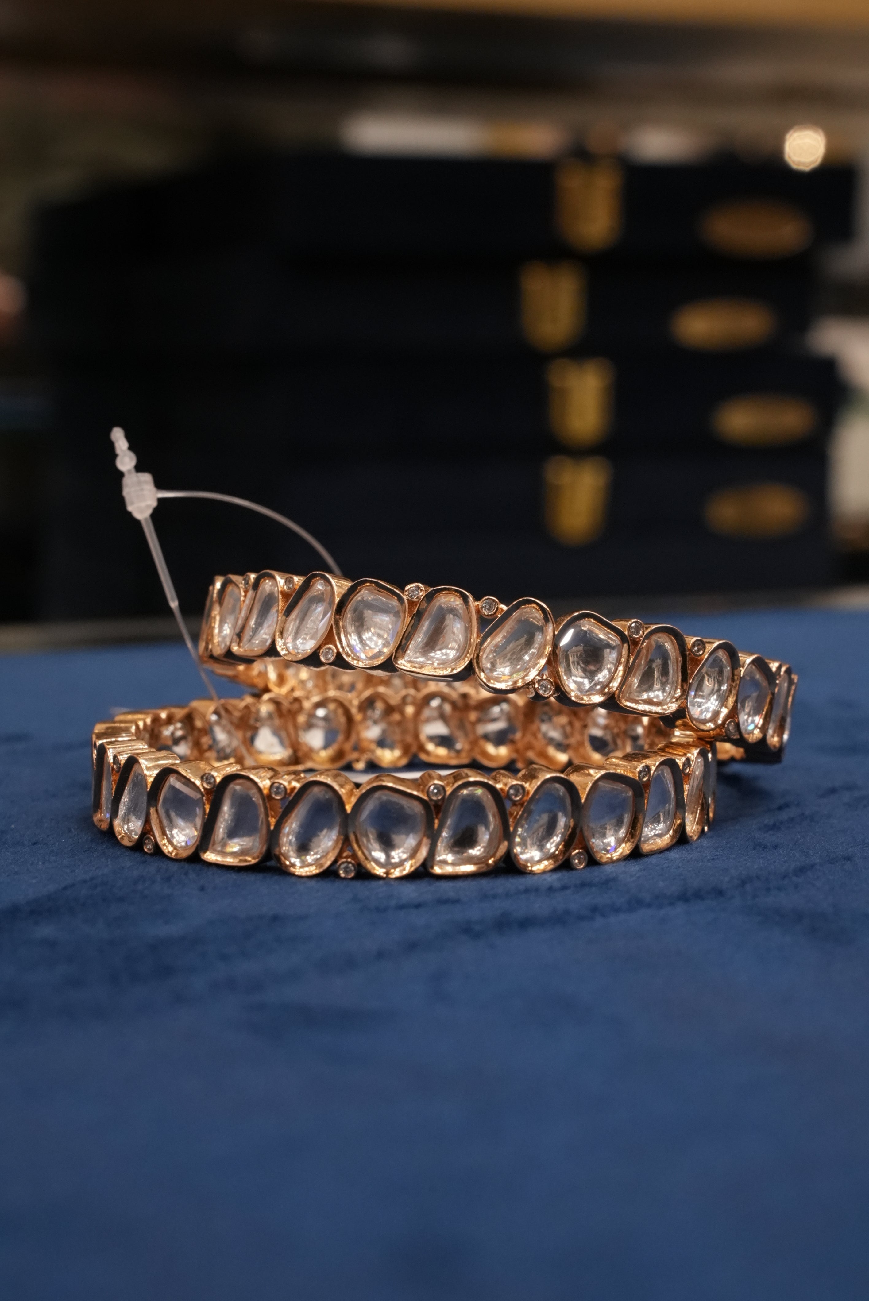 Shubhkarya Rit, Bangles & Kadas, Gold Patra demi-fine jewellery, Size 2.6, SKU BK_L_85 image 2