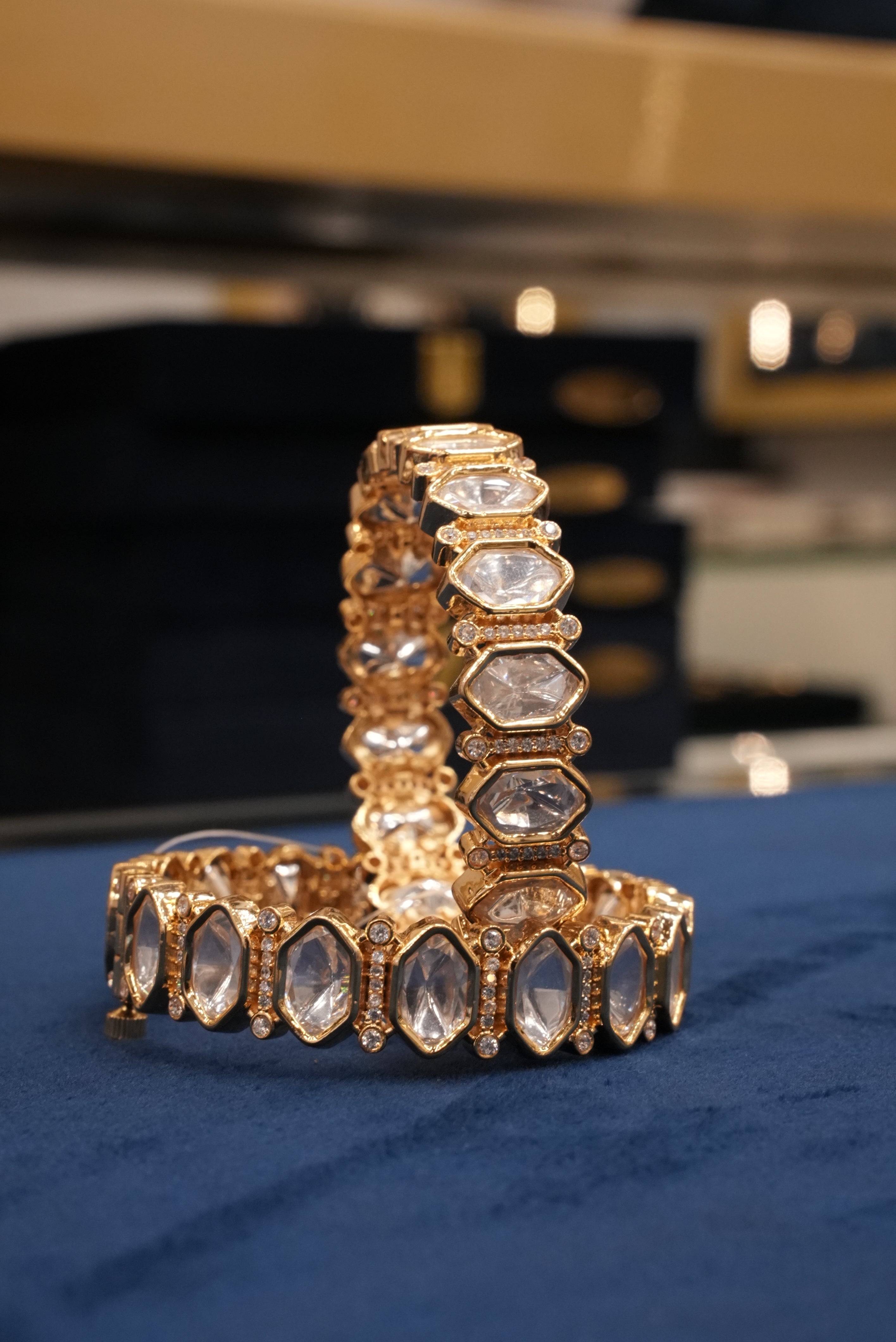 Pratishtha Tez, Bangles & Kadas, Gold Patra demi-fine jewellery, Size 2.6, SKU BK_L_86 image 0