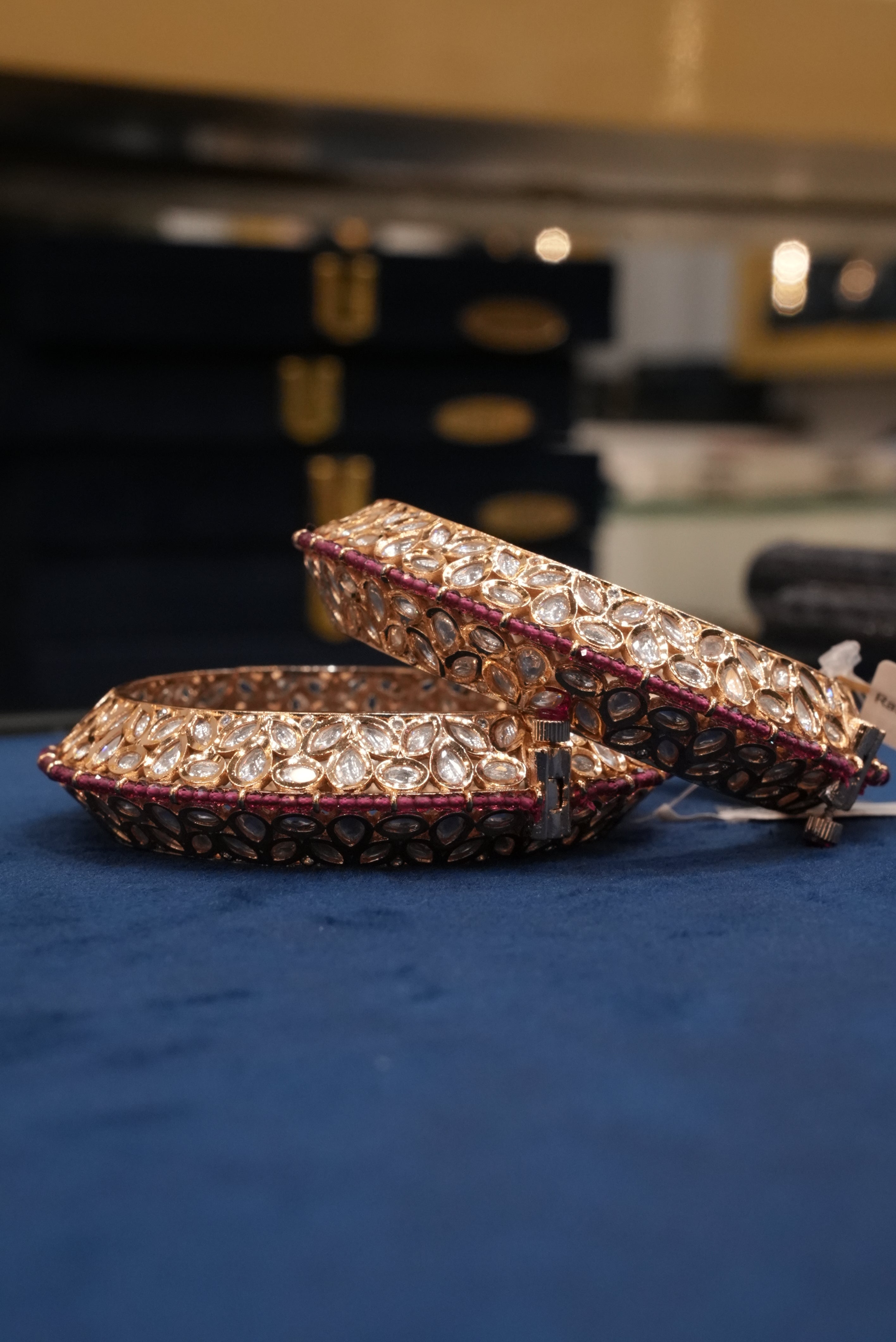 Saubhagya Neer, Bangles & Kadas, Gold Patra demi-fine jewellery, Size 2.8, SKU BK_L_87 image 2