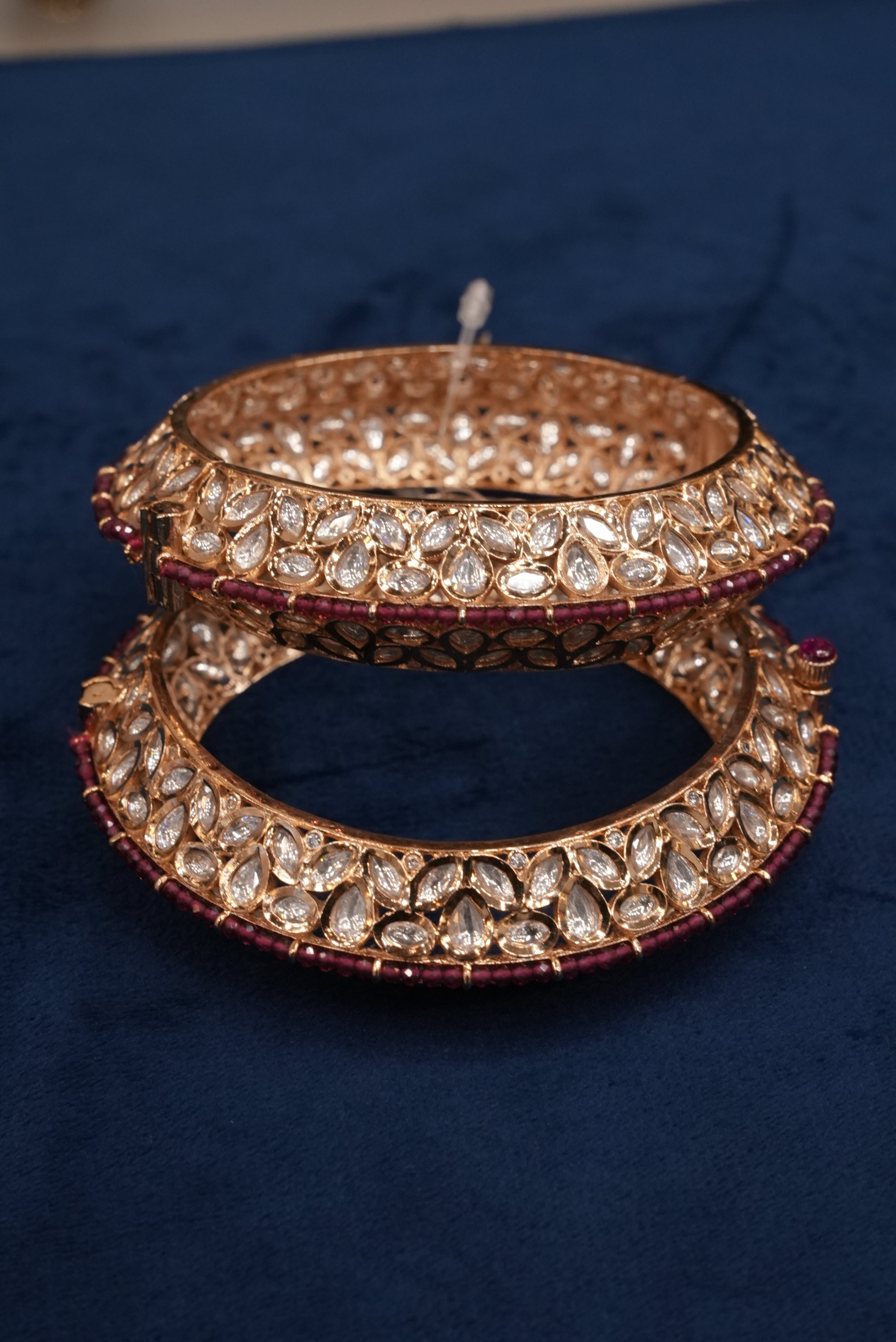 Saubhagya Neer, Bangles & Kadas, Gold Patra demi-fine jewellery, Size 2.8, SKU BK_L_87 image 4