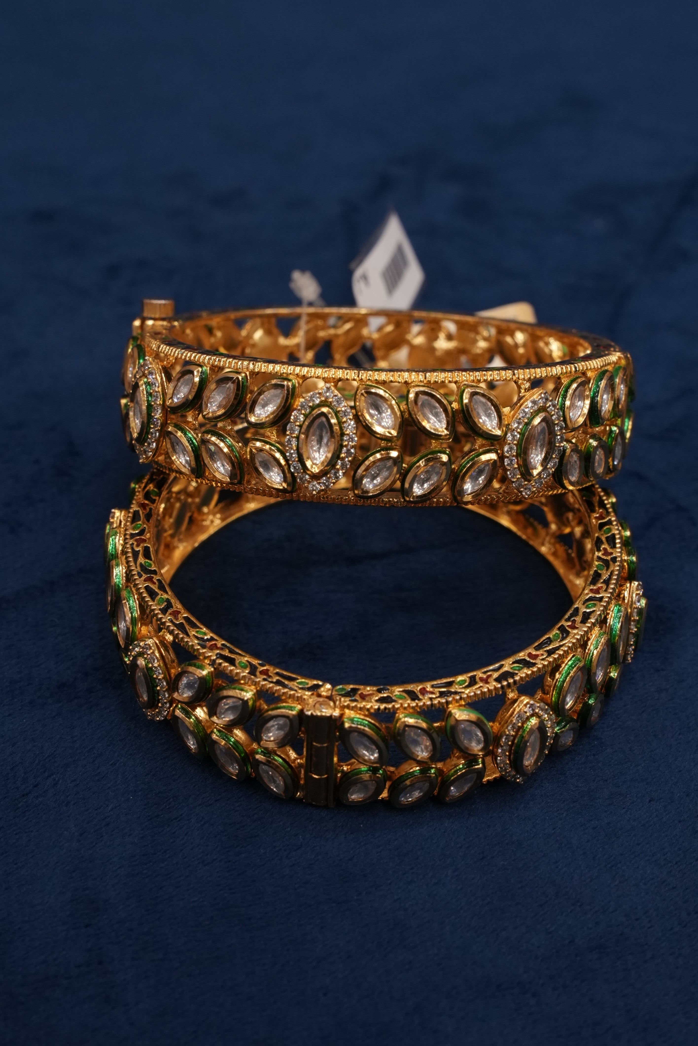 Shubhlabh Vayu, Bangles & Kadas, Gold Patra demi-fine jewellery, Size 2.6, SKU BK_L_88 image 2