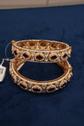 Mangalyam Raag, Bangles & Kadas, Gold Patra demi-fine jewellery, Size 2.8, SKU BK_L_89 image 0