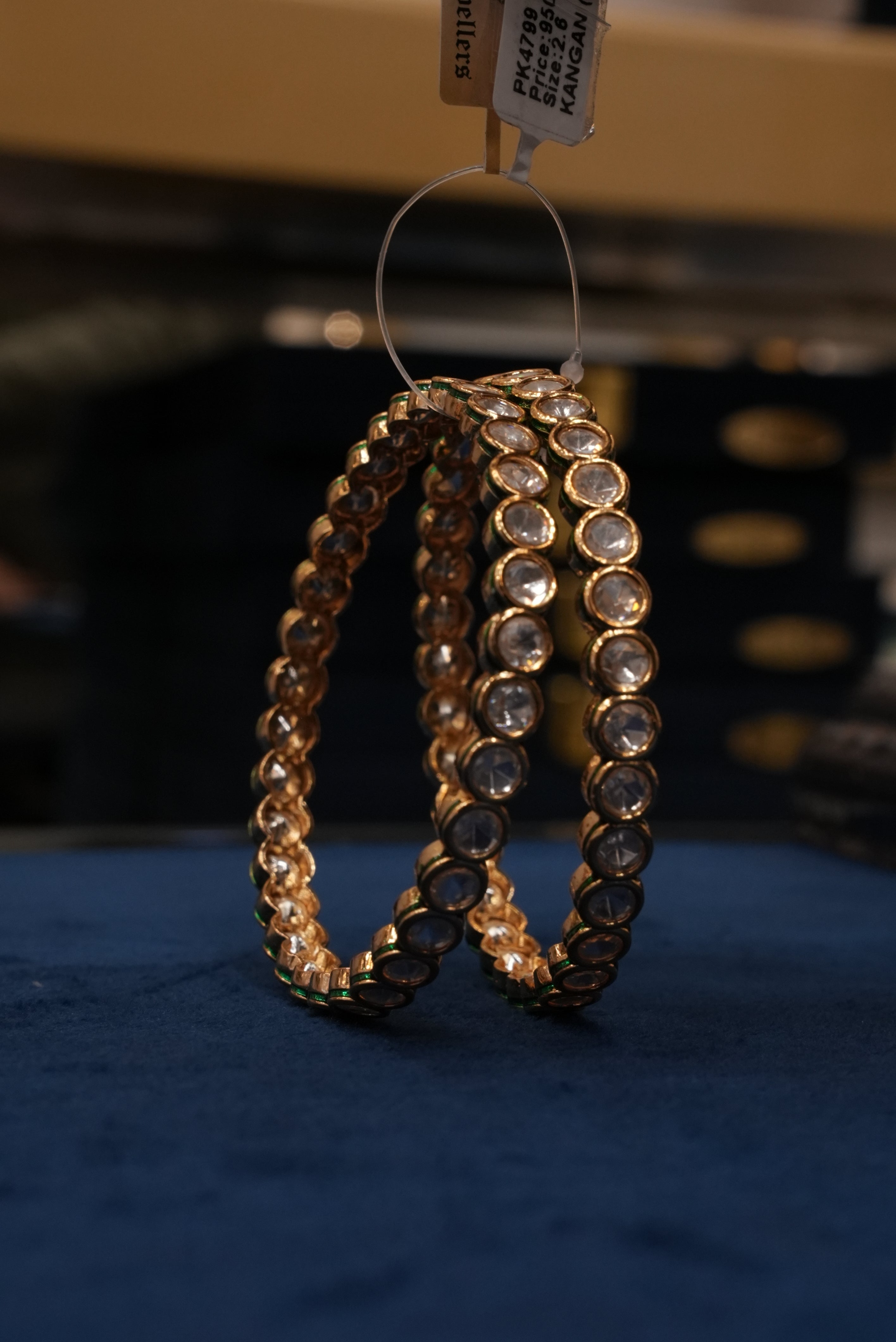 Swayamvar Rang, Bangles & Kadas, Gold Patra demi-fine jewellery, Size 2.6, SKU BK_L_90 image 0