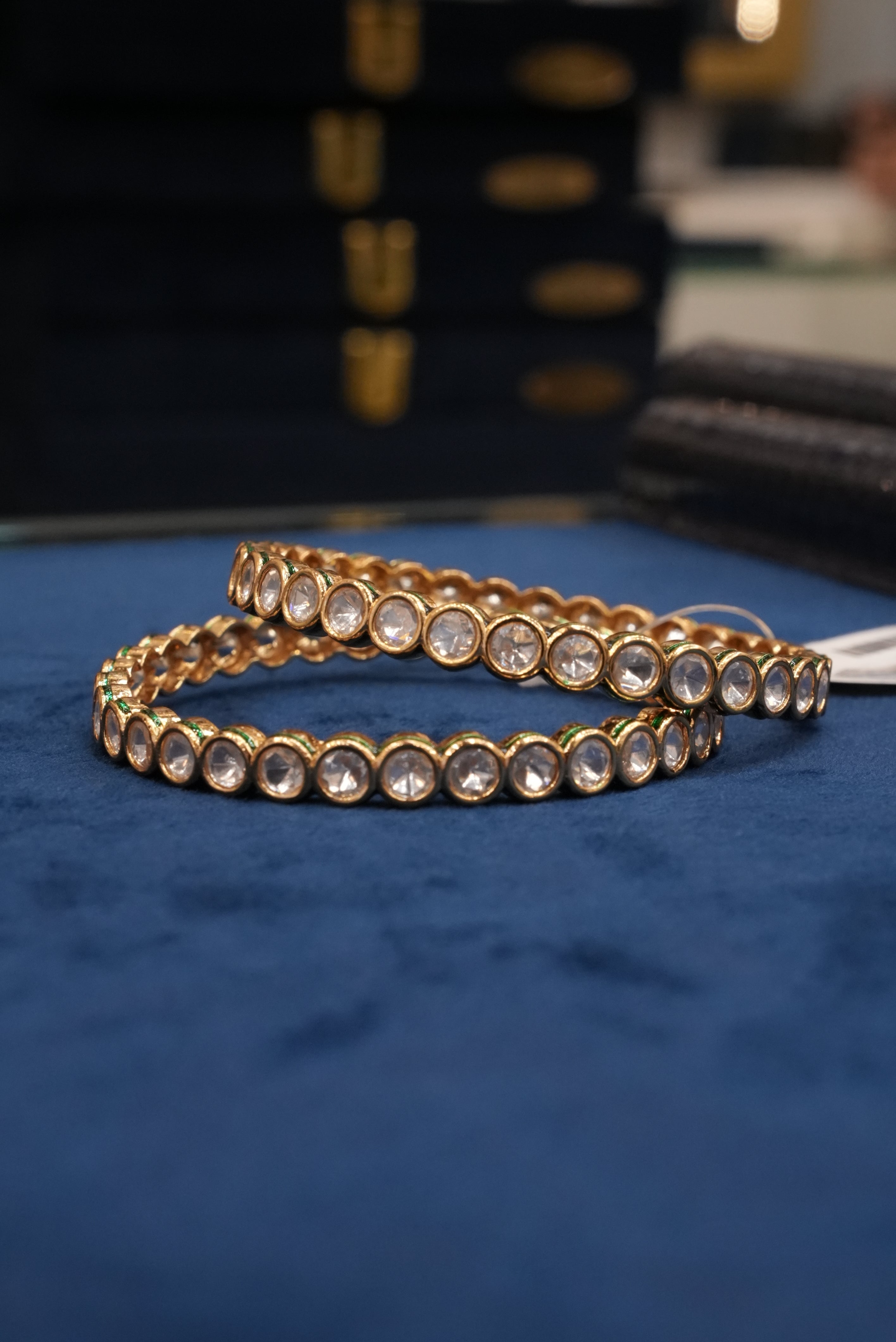 Swayamvar Rang, Bangles & Kadas, Gold Patra demi-fine jewellery, Size 2.6, SKU BK_L_90 image 1