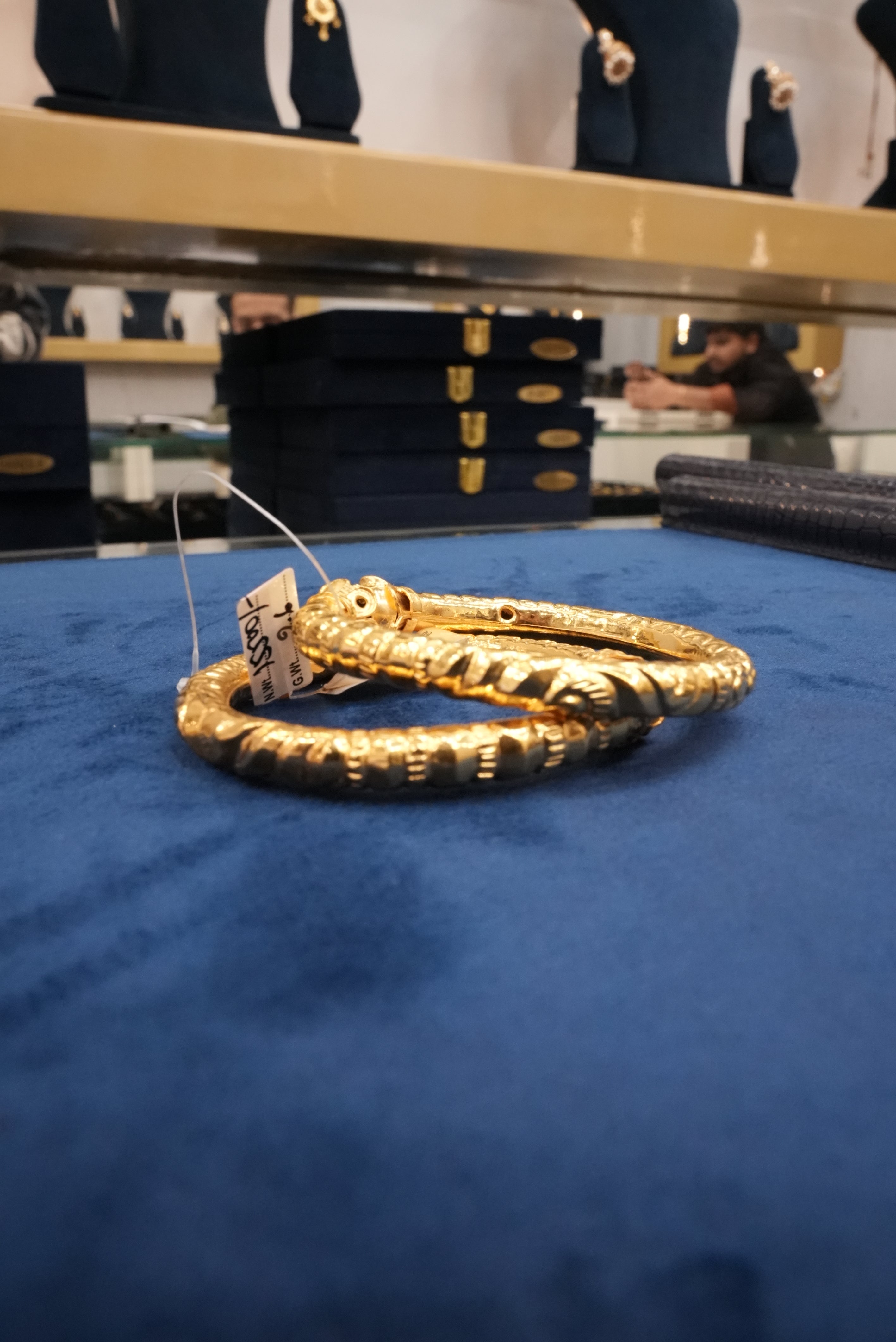 Saptapadi Prem, Bangles & Kadas, Gold Patra demi-fine jewellery, Size 2.6, SKU BK_L_91 image 1