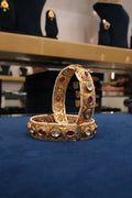 Saatphera Sneh, Bangles & Kadas, Gold Patra demi-fine jewellery, Size 2.6, SKU BK_L_92 image 0