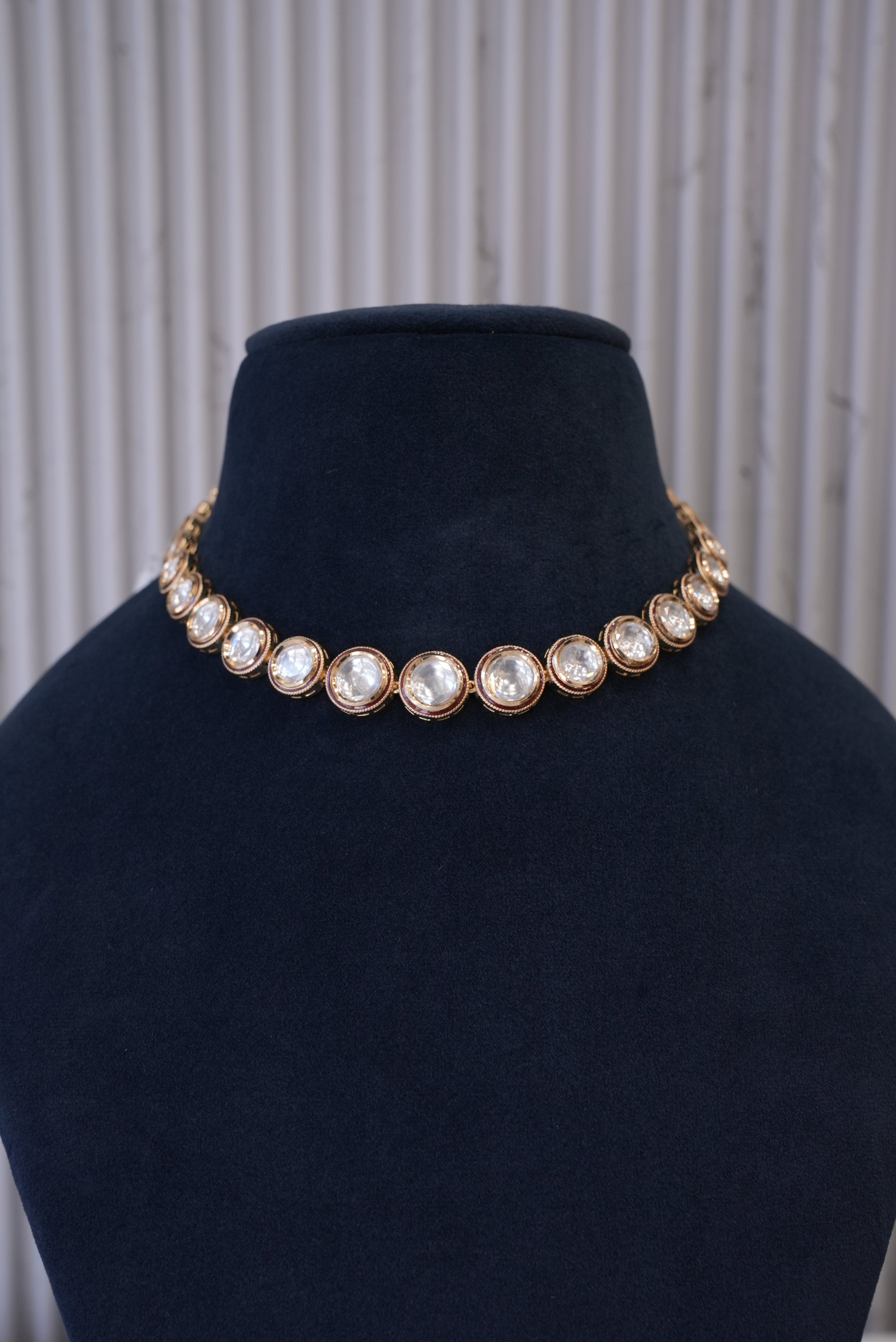 Noor Mahal, Necklace, Gold Patra demi-fine jewellery, SKU N_KS_4 image 1