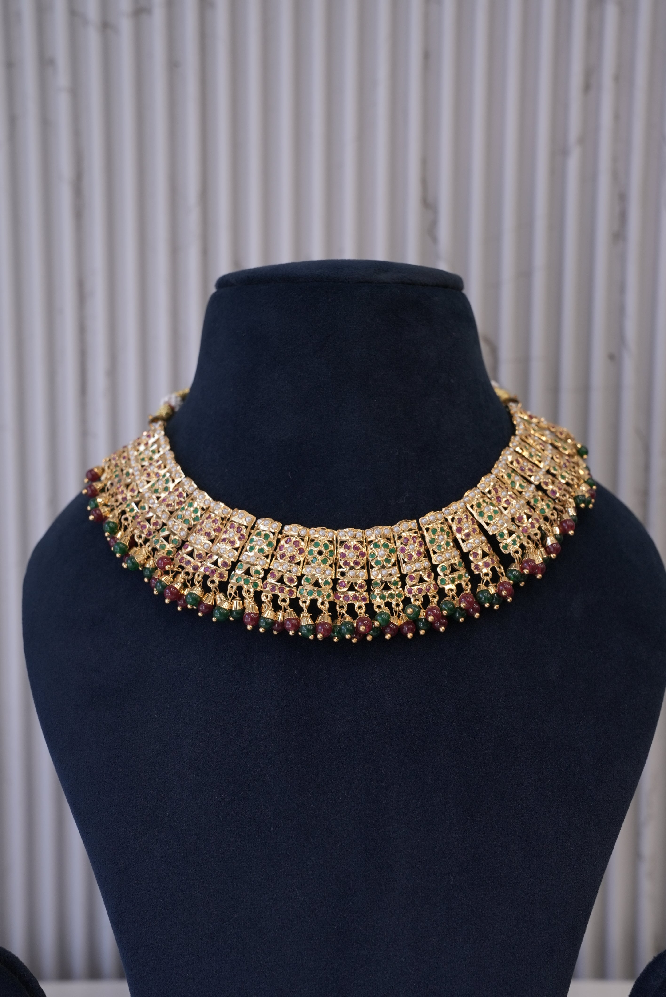 Nizam‰۪s Jewel, Necklace, Gold Patra demi-fine jewellery, SKU N_JS_7 image 1