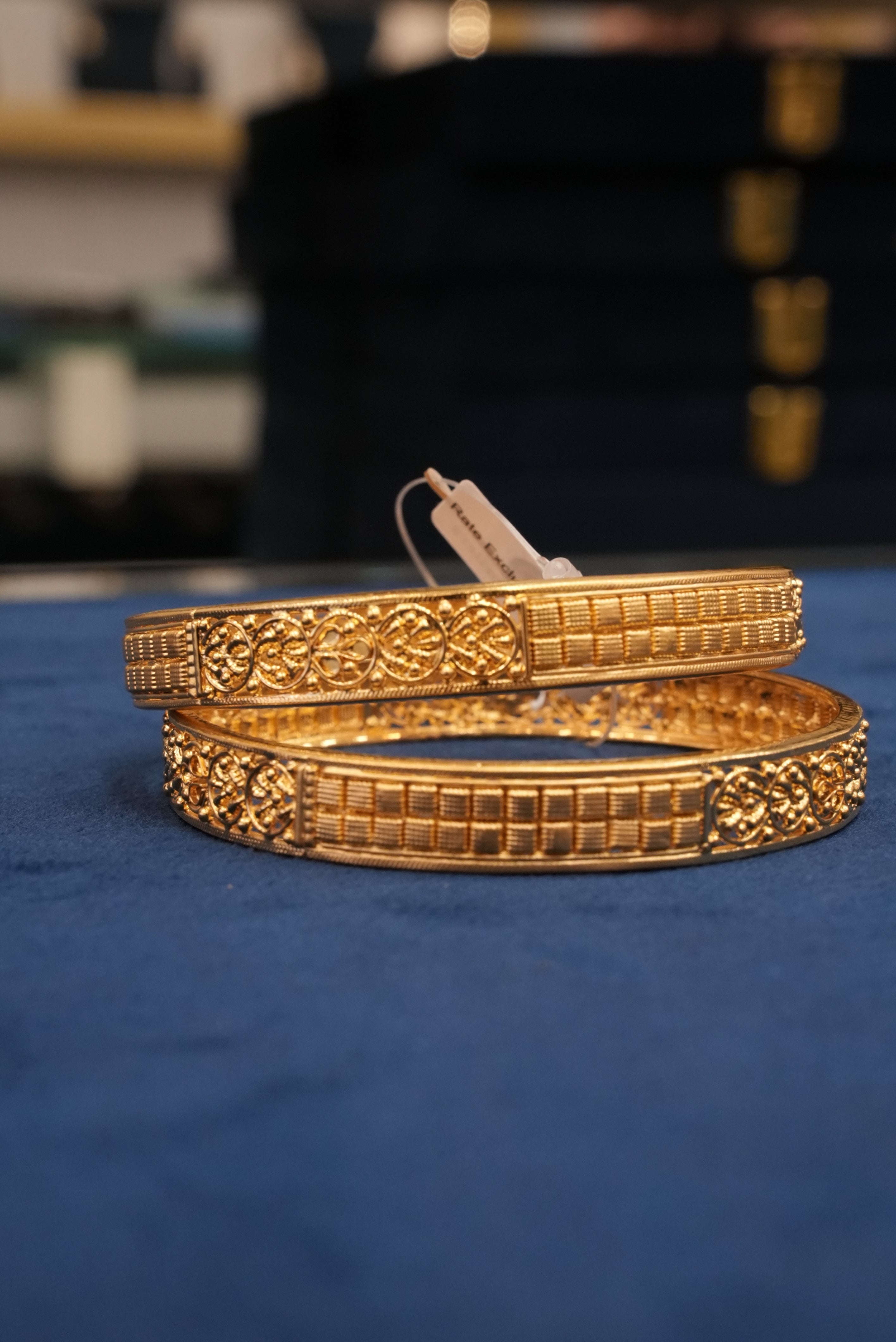 Modernika, Bangles & Kadas, Gold Patra demi-fine jewellery, Size 2.10, SKU BK_L_56 image 1