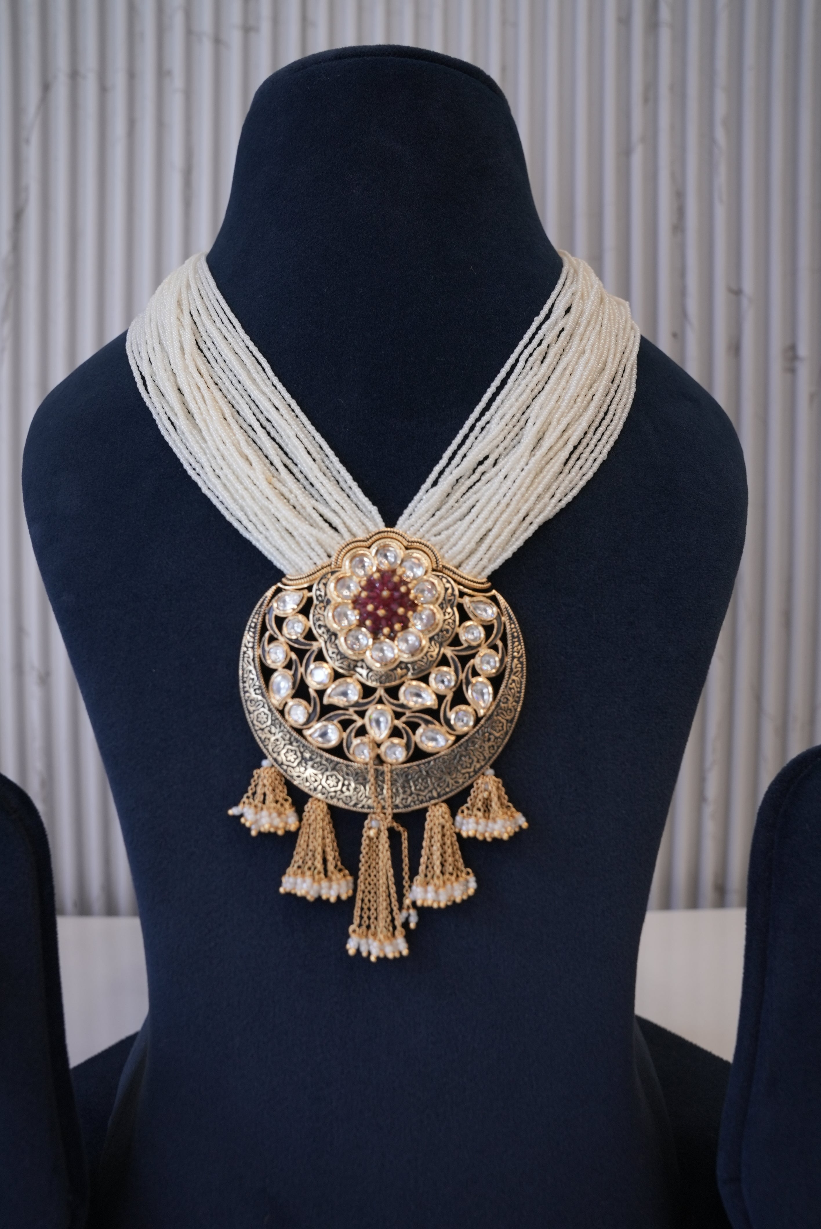 Sitara Shine, Necklace, Gold Patra demi-fine jewellery, SKU N_KS_3 image 1