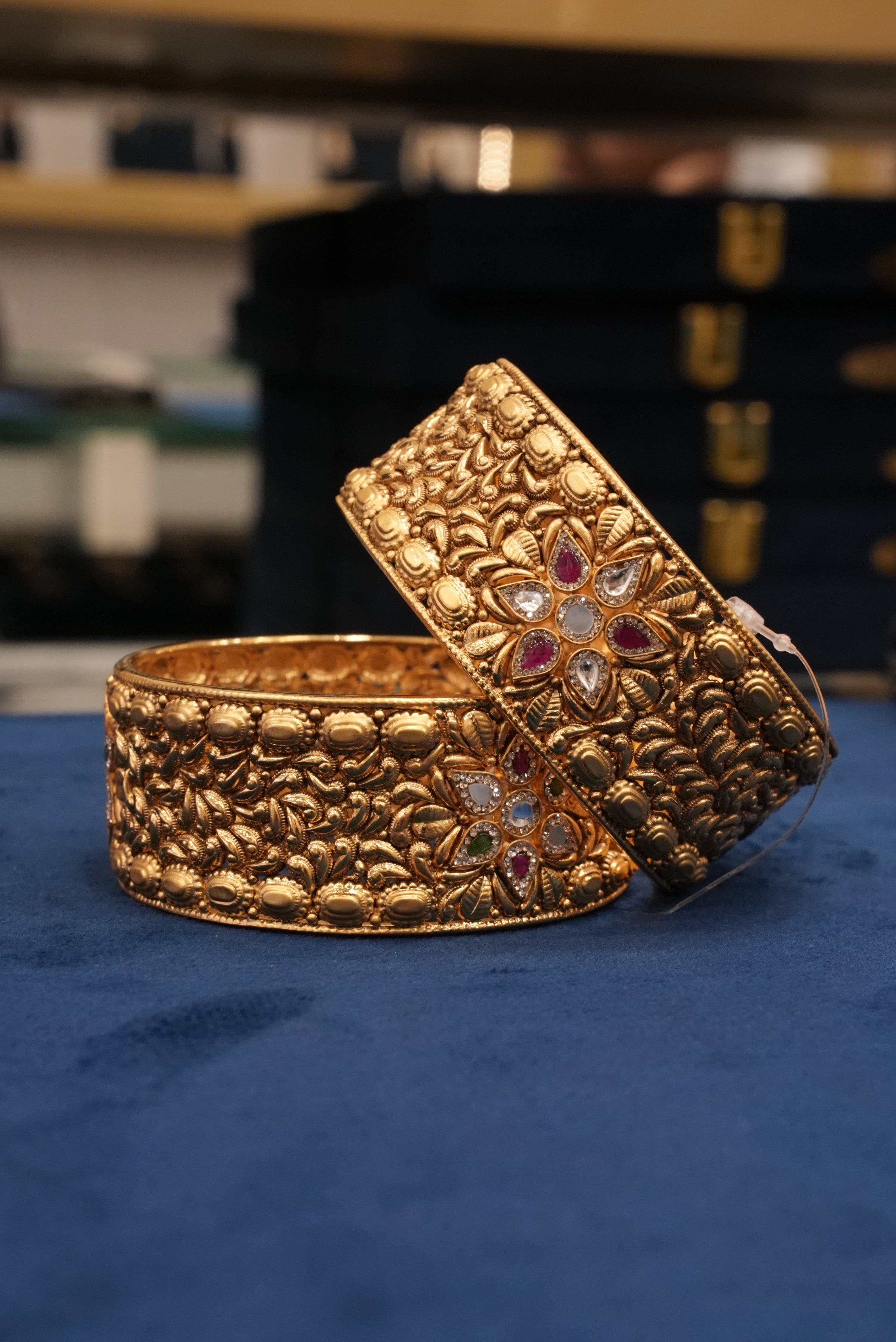 Anmol Classic, Bangles & Kadas, Gold Patra demi-fine jewellery, Size 2.12, SKU BK_L_62 image 1