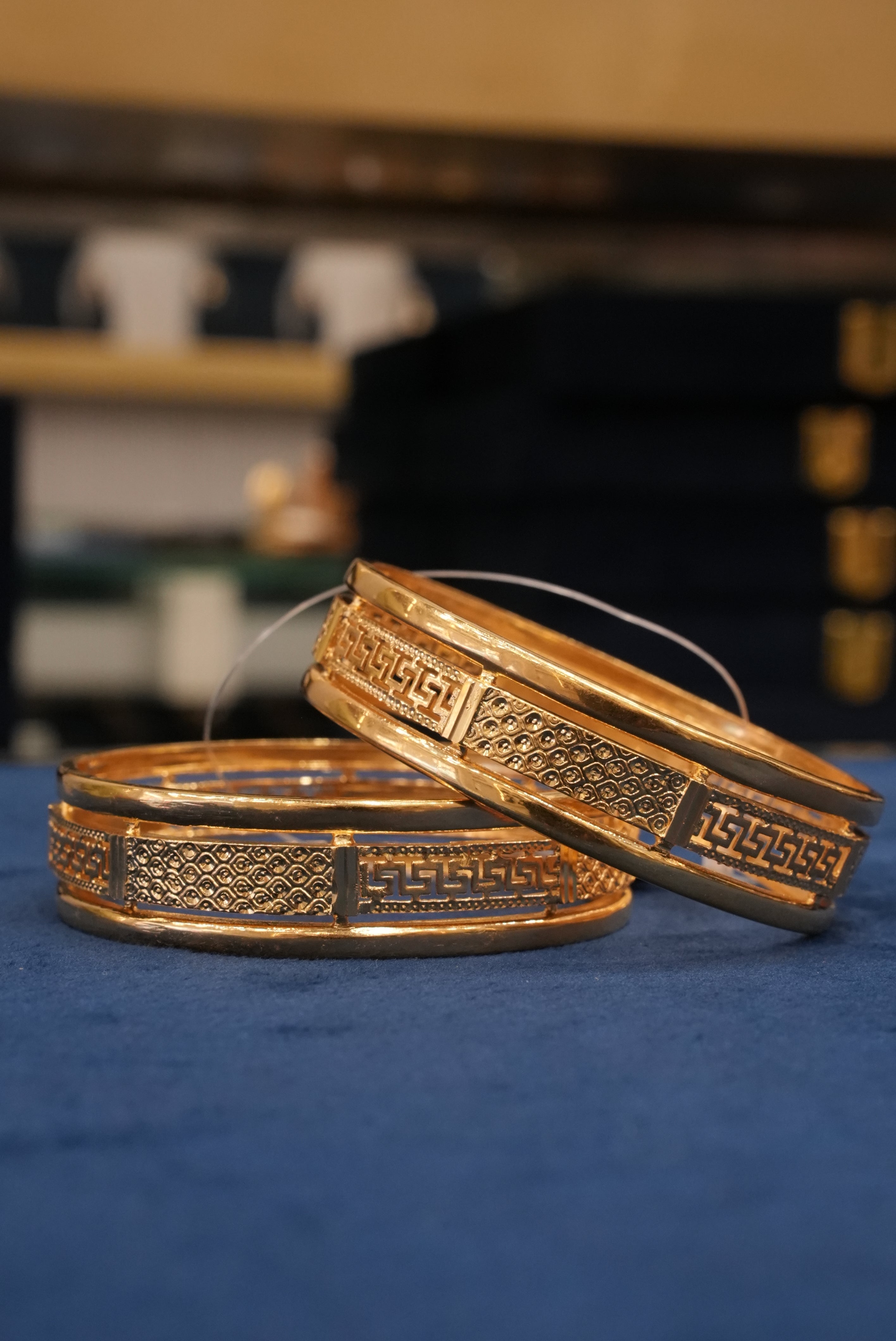 Prerna Gold, Bangles & Kadas, Gold Patra demi-fine jewellery, Size 2.8, SKU BK_L_42 image 1