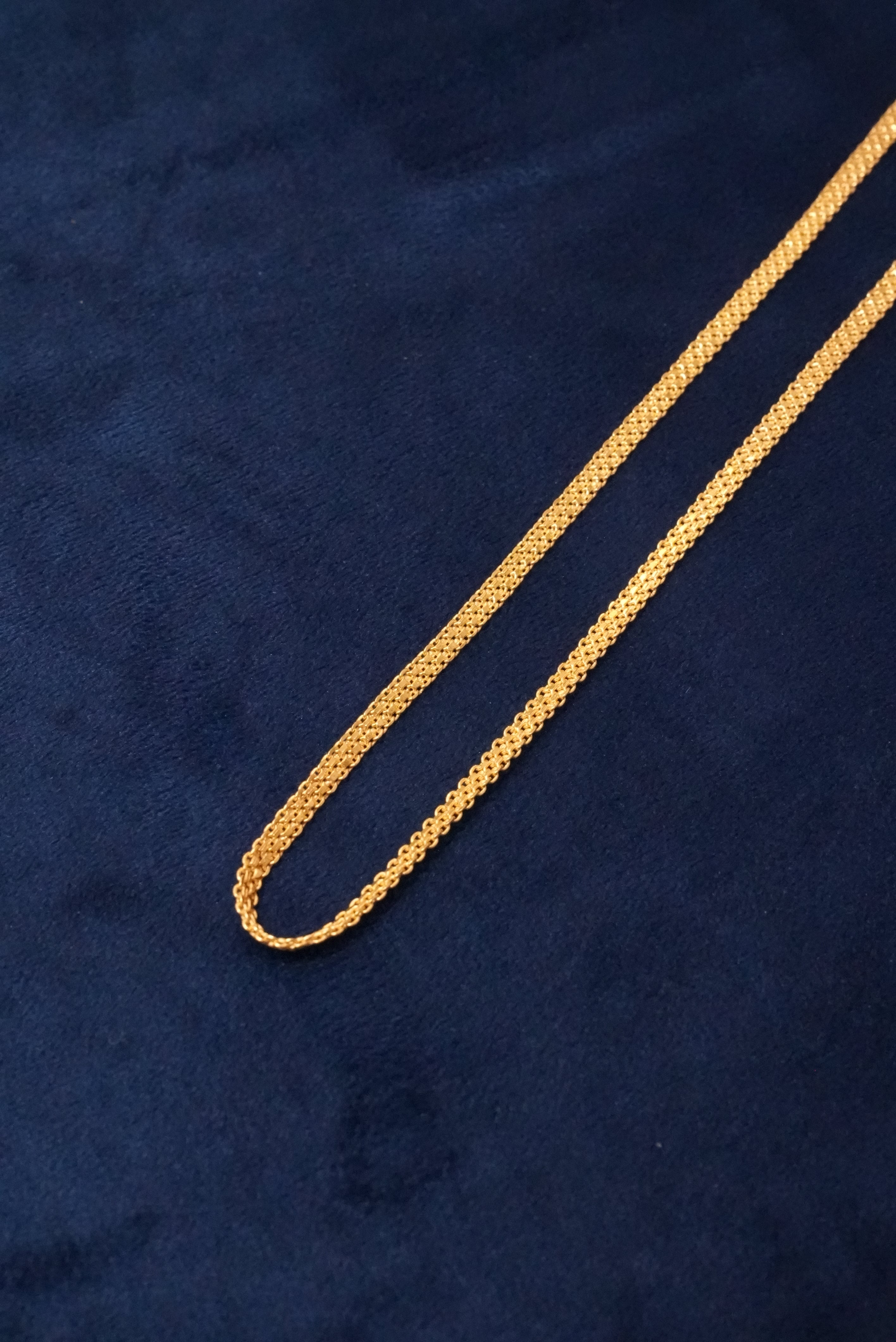 Minimal Luxe, Chains, Gold Patra demi-fine jewellery, Size 20 inches, SKU CH_L_17 image 3