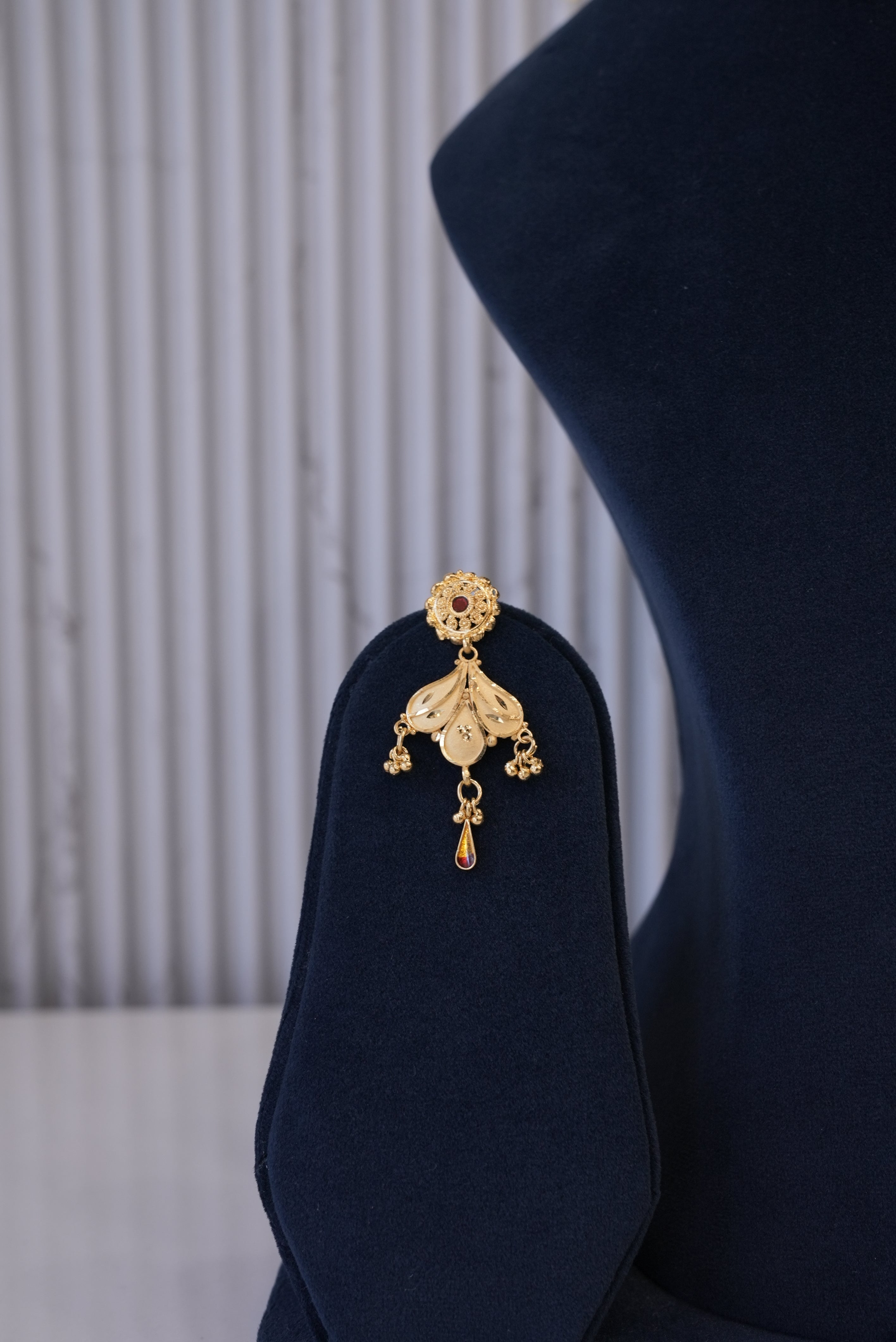 Empress Charm, Necklace, Gold Patra demi-fine jewellery, SKU N_CH_9 image 2