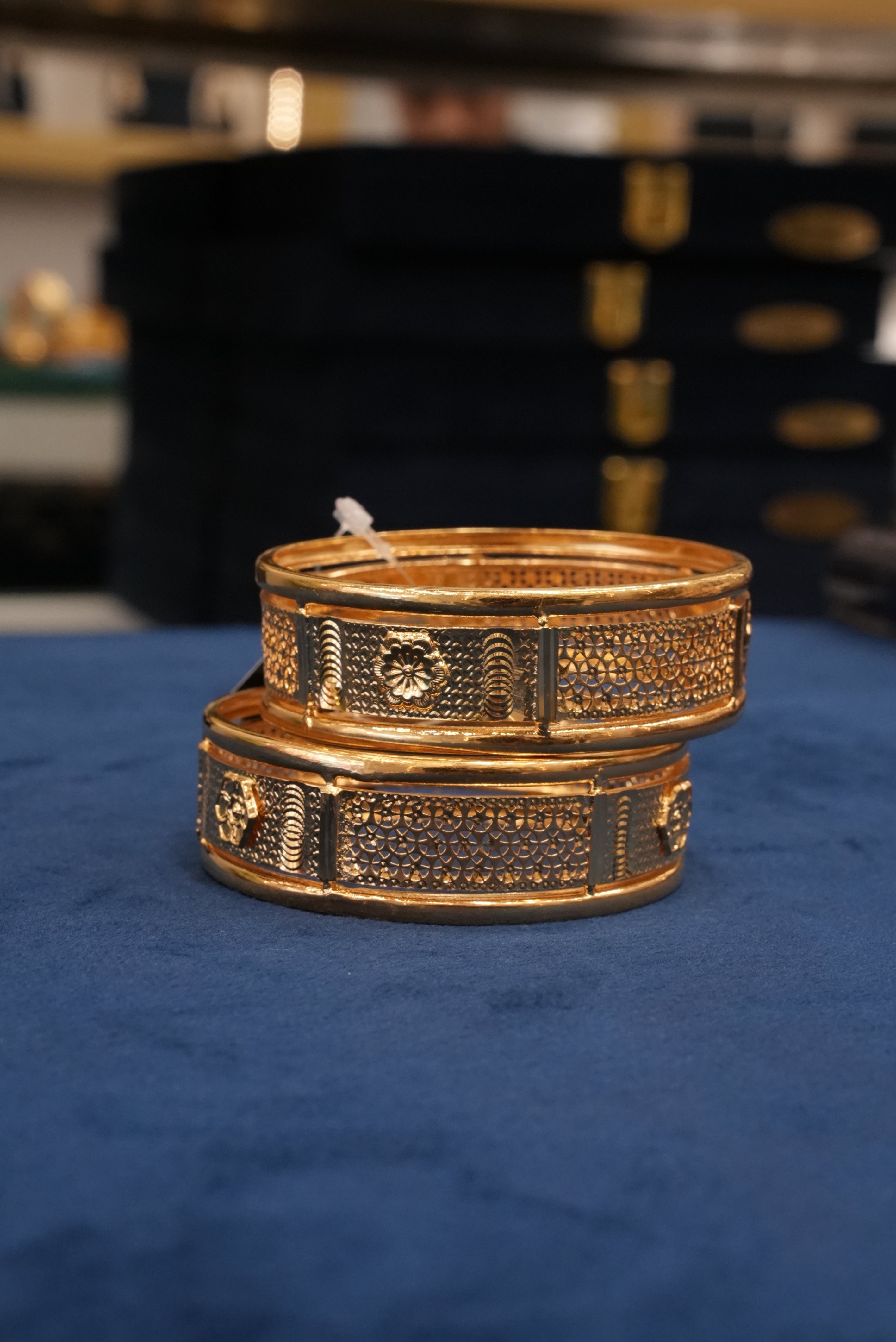 Parampara, Bangles & Kadas, Gold Patra demi-fine jewellery, Size 2.8, SKU BK_L_33 image 3