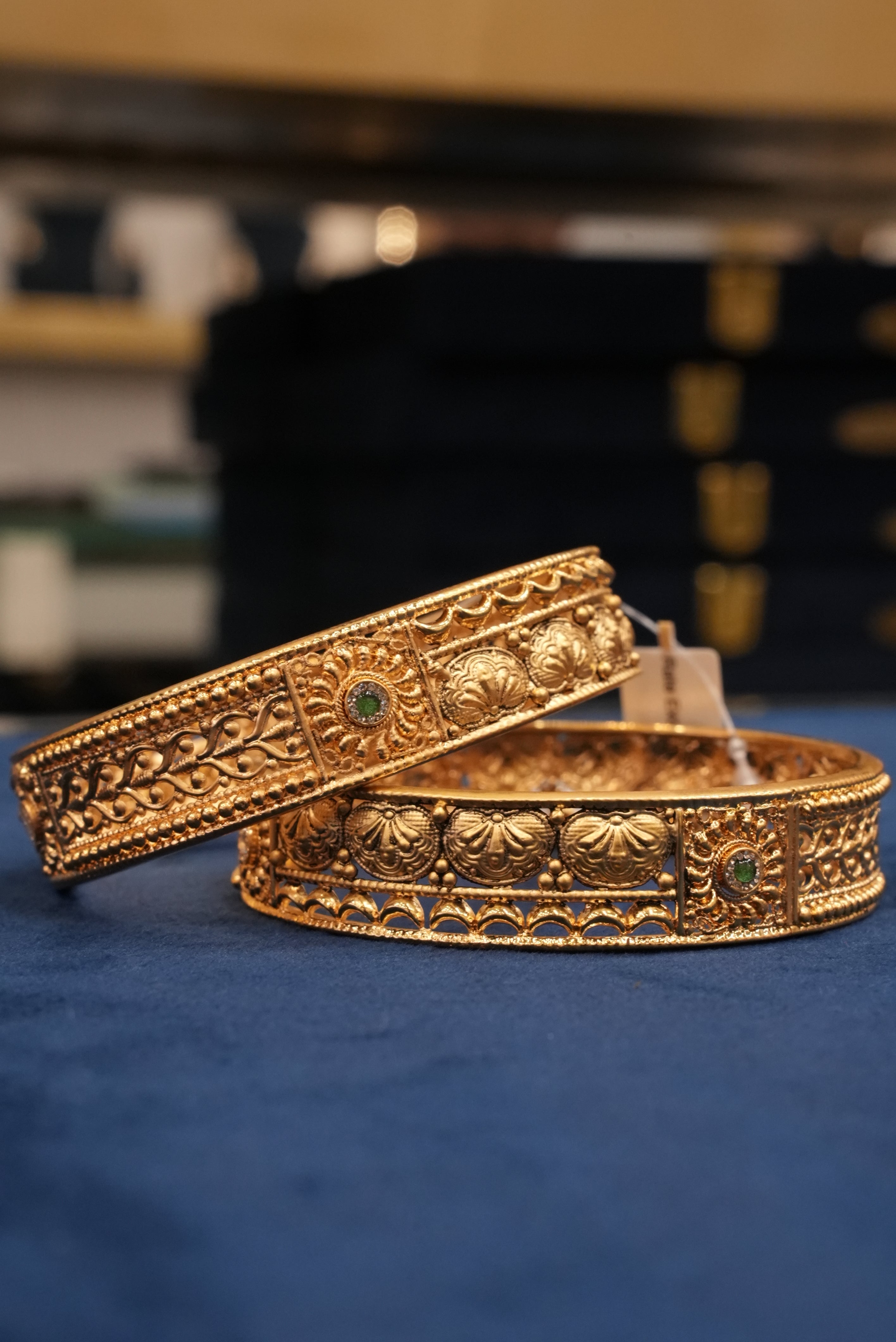 Heritage Chic, Bangles & Kadas, Gold Patra demi-fine jewellery, Size 2.10, SKU BK_L_55 image 1