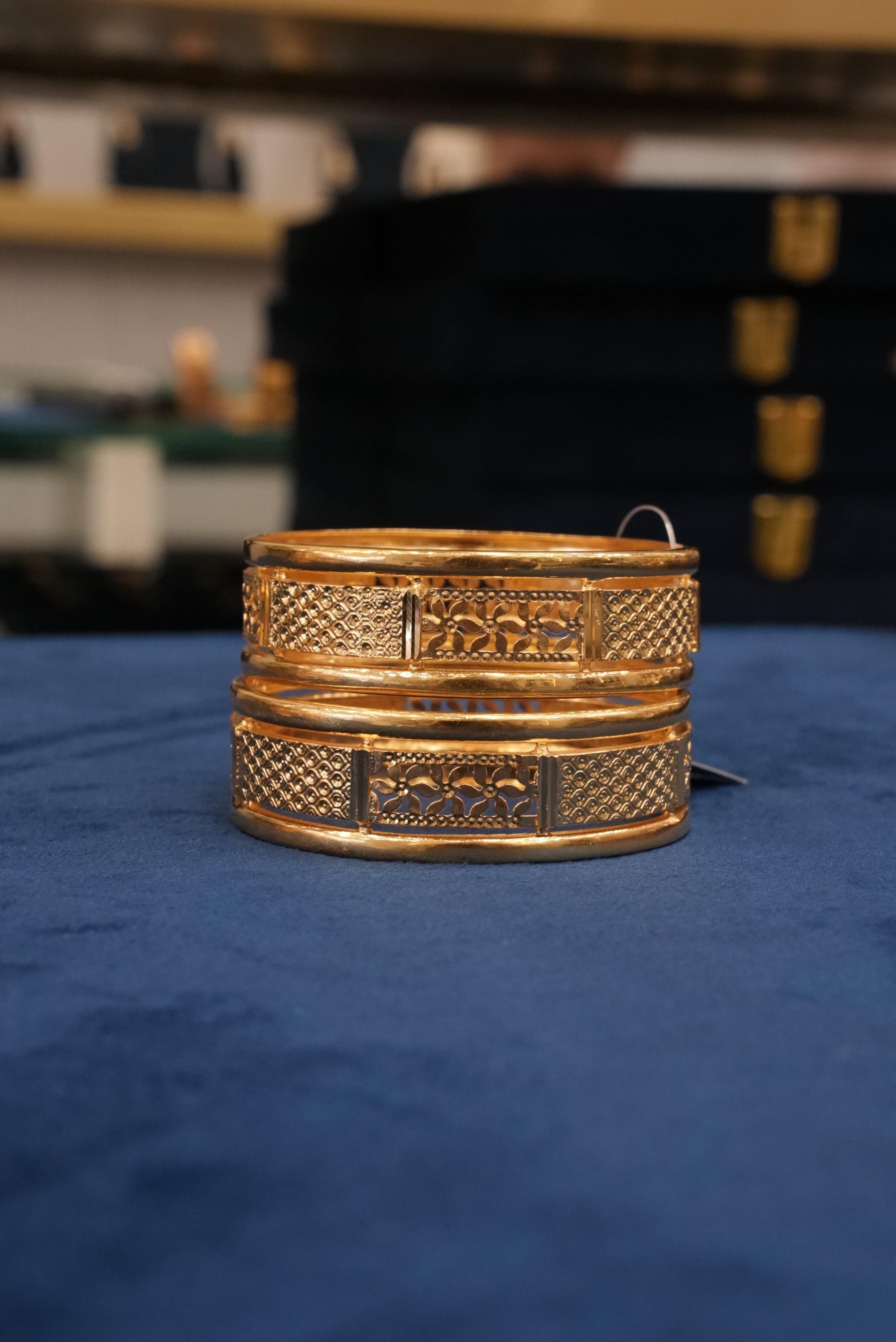 Velisse, Bangles & Kadas, Gold Patra demi-fine jewellery, Size 2.6, SKU BK_L_25 image 2