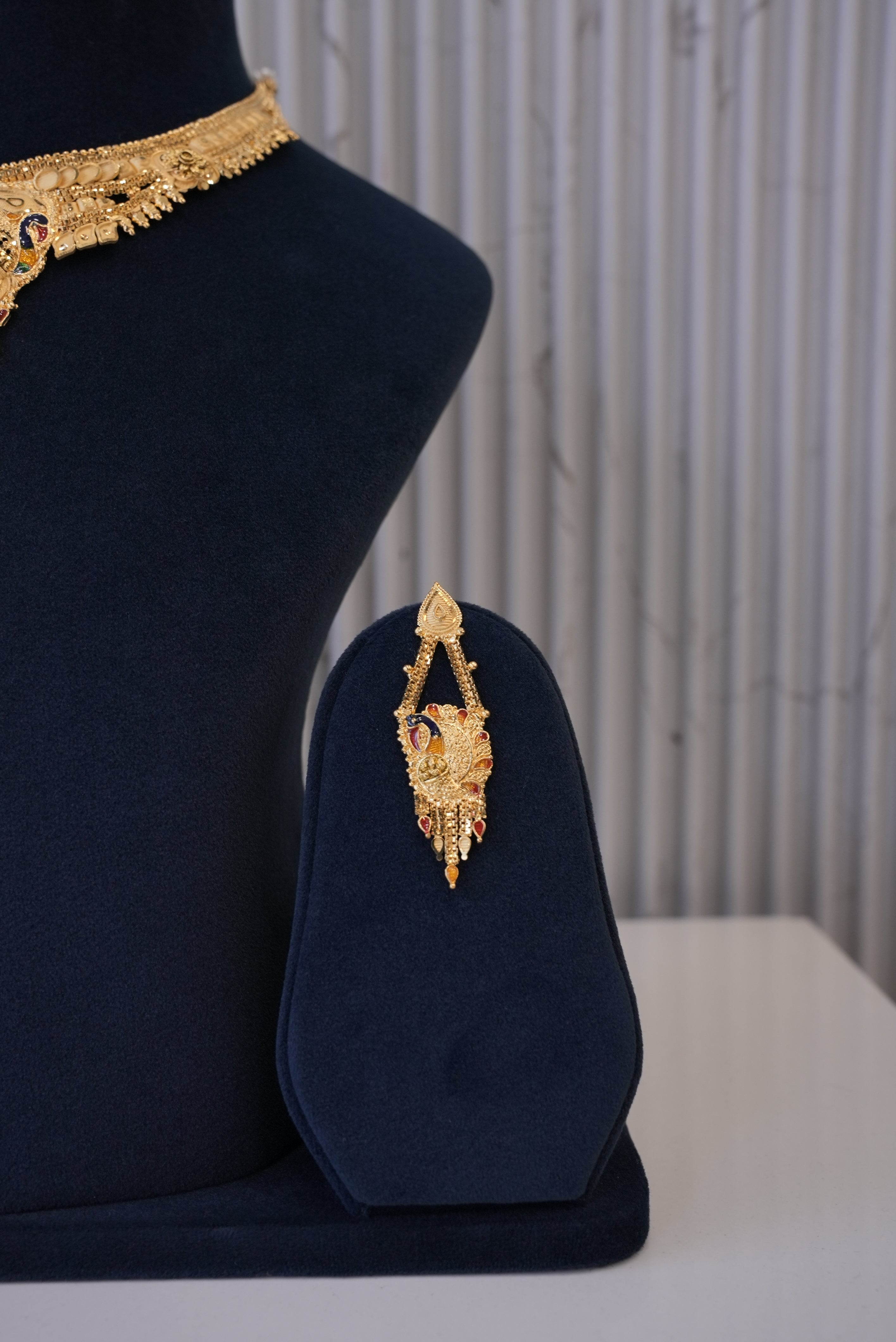 Sunlit Symphony, Necklace, Gold Patra demi-fine jewellery, SKU N_GS_5 image 3