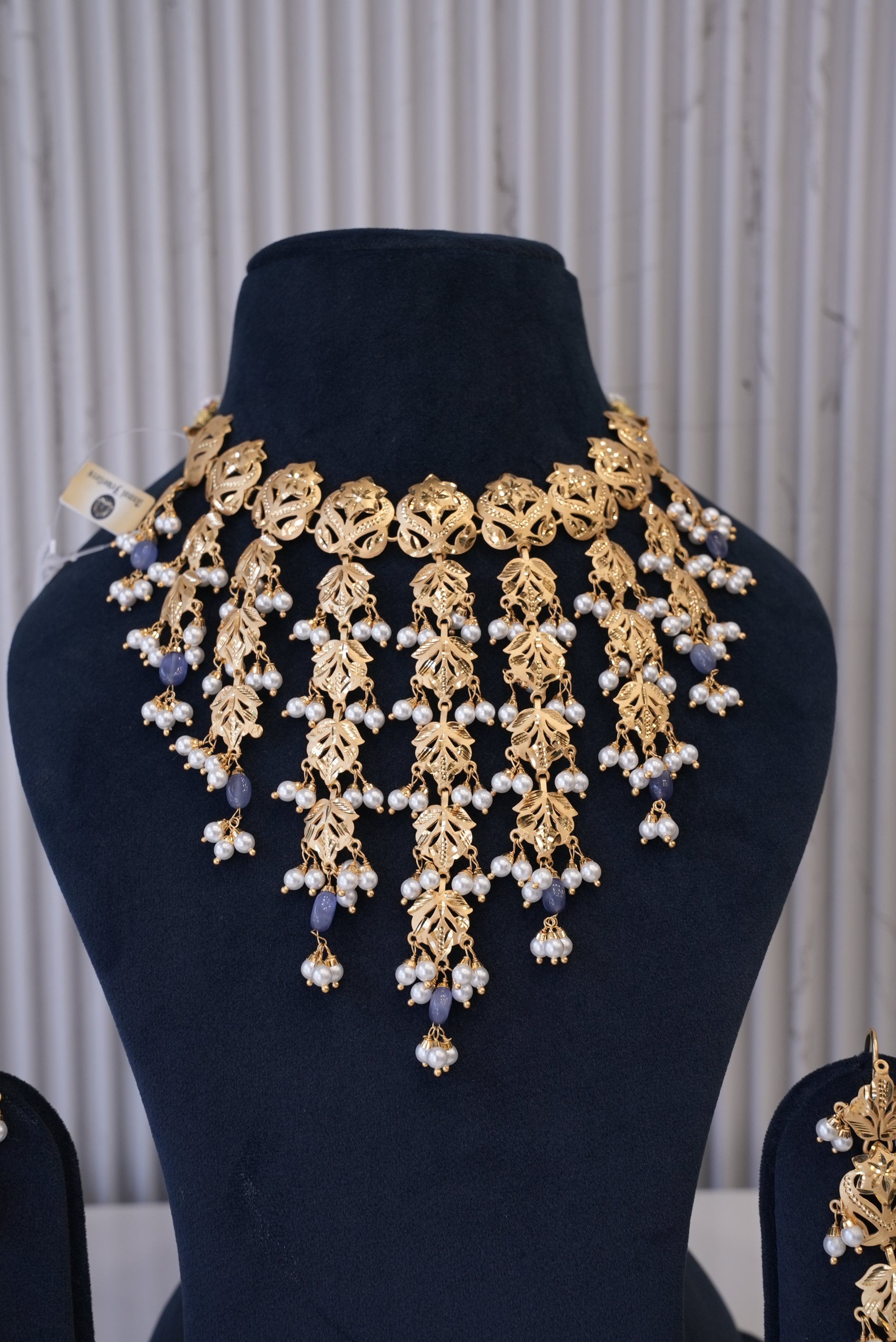 Bridal Samriddhi, Necklace, Gold Patra demi-fine jewellery, SKU N_BS_5 image 1