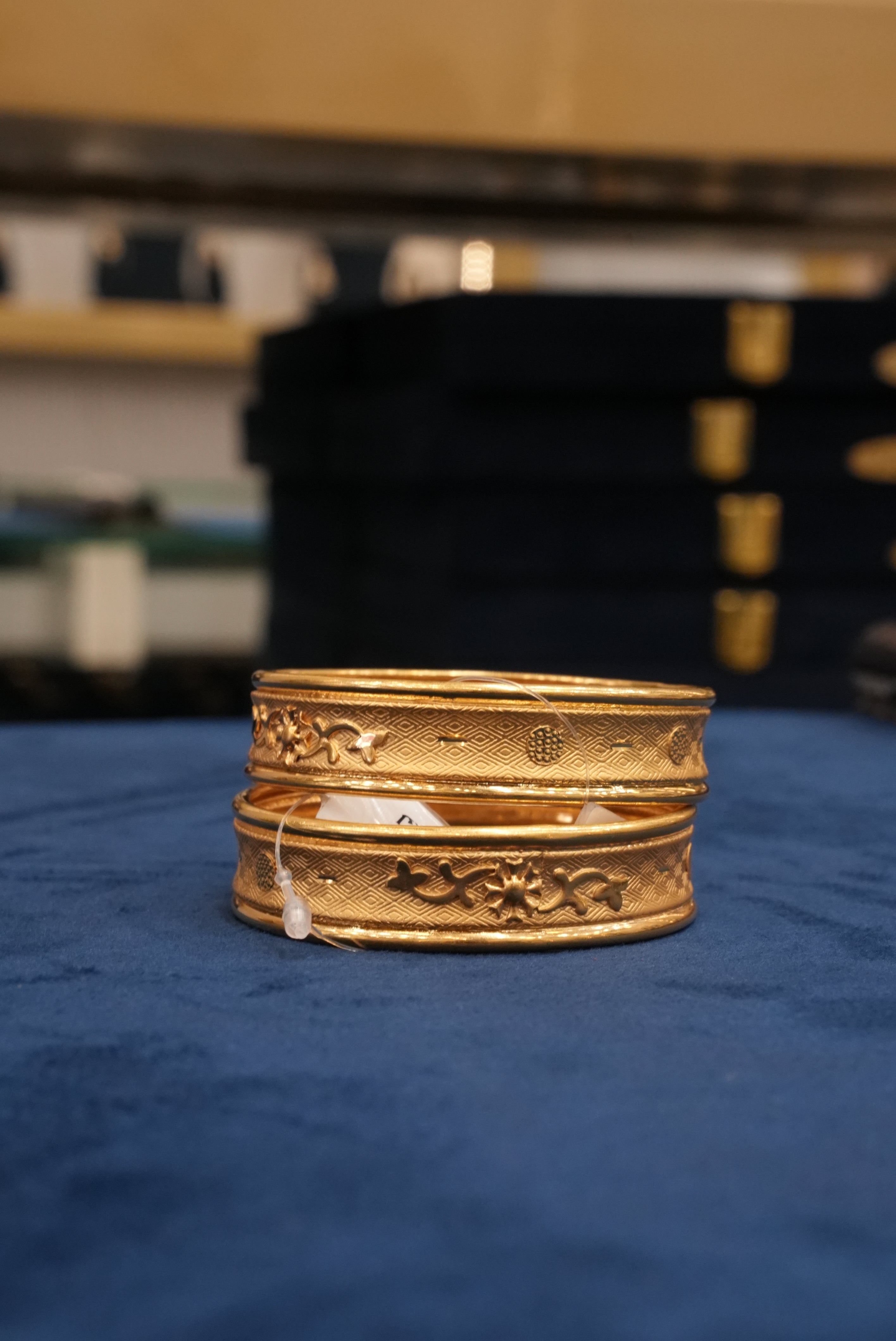 Karigari, Bangles & Kadas, Gold Patra demi-fine jewellery, Size 2.6, SKU BK_L_28 image 3