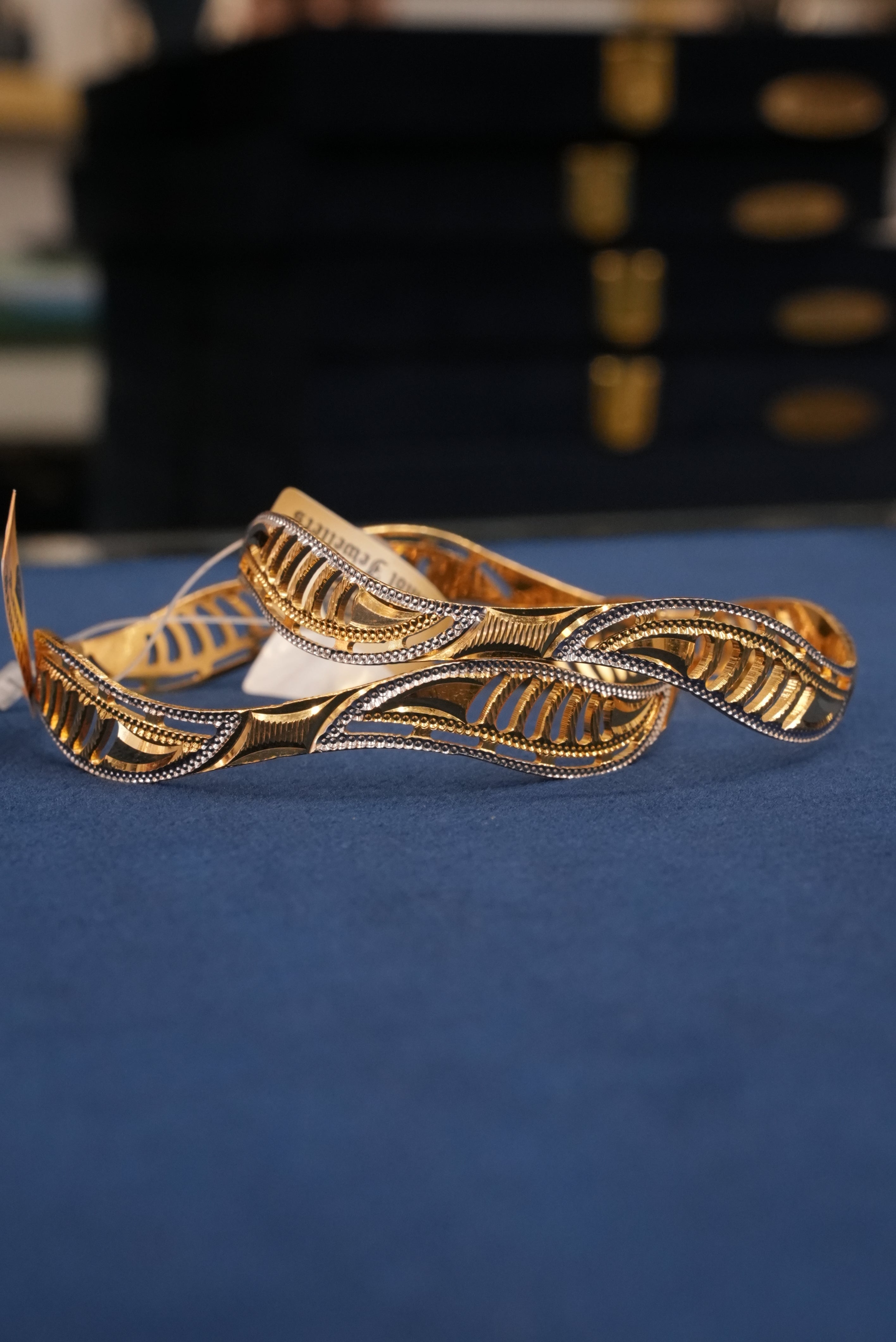Velvet Empress, Bangles & Kadas, Gold Patra demi-fine jewellery, Size 2.12, SKU BK_L_64 image 0