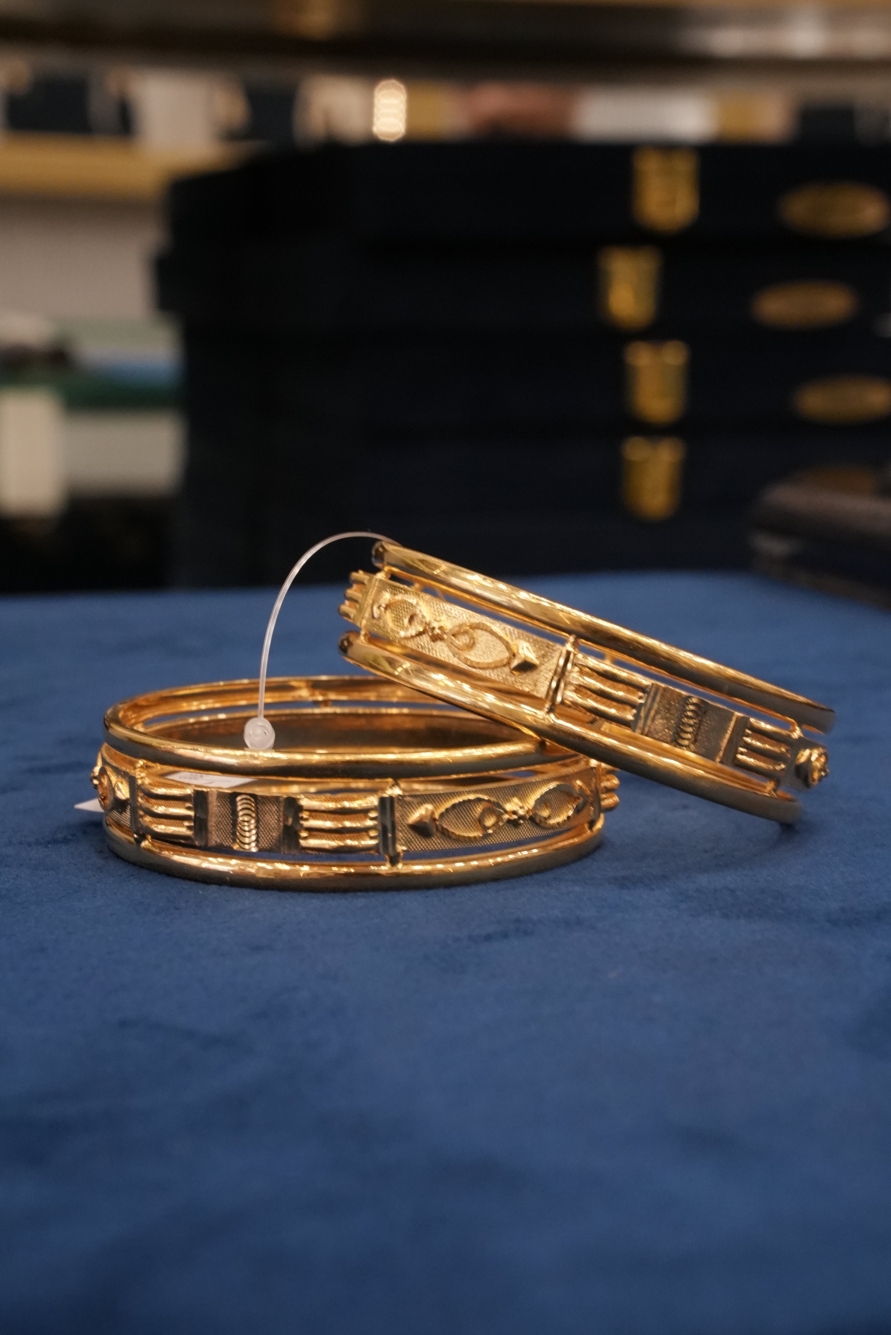 Tejasvi, Bangles & Kadas, Gold Patra demi-fine jewellery, Size 2.6, SKU BK_L_37 image 1