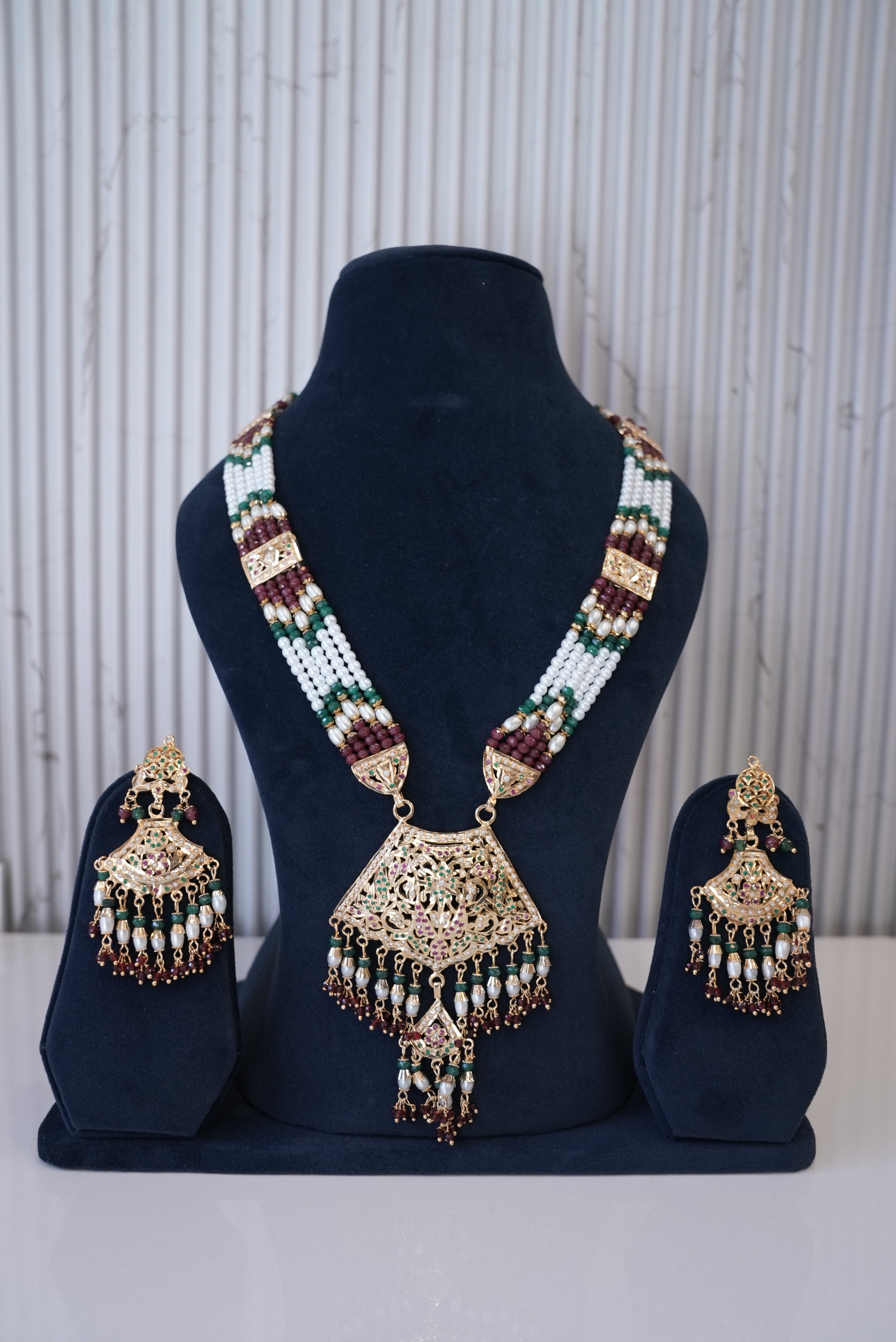 Mughal Muse, Necklace, Gold Patra demi-fine jewellery, SKU N_JS_1 image 0