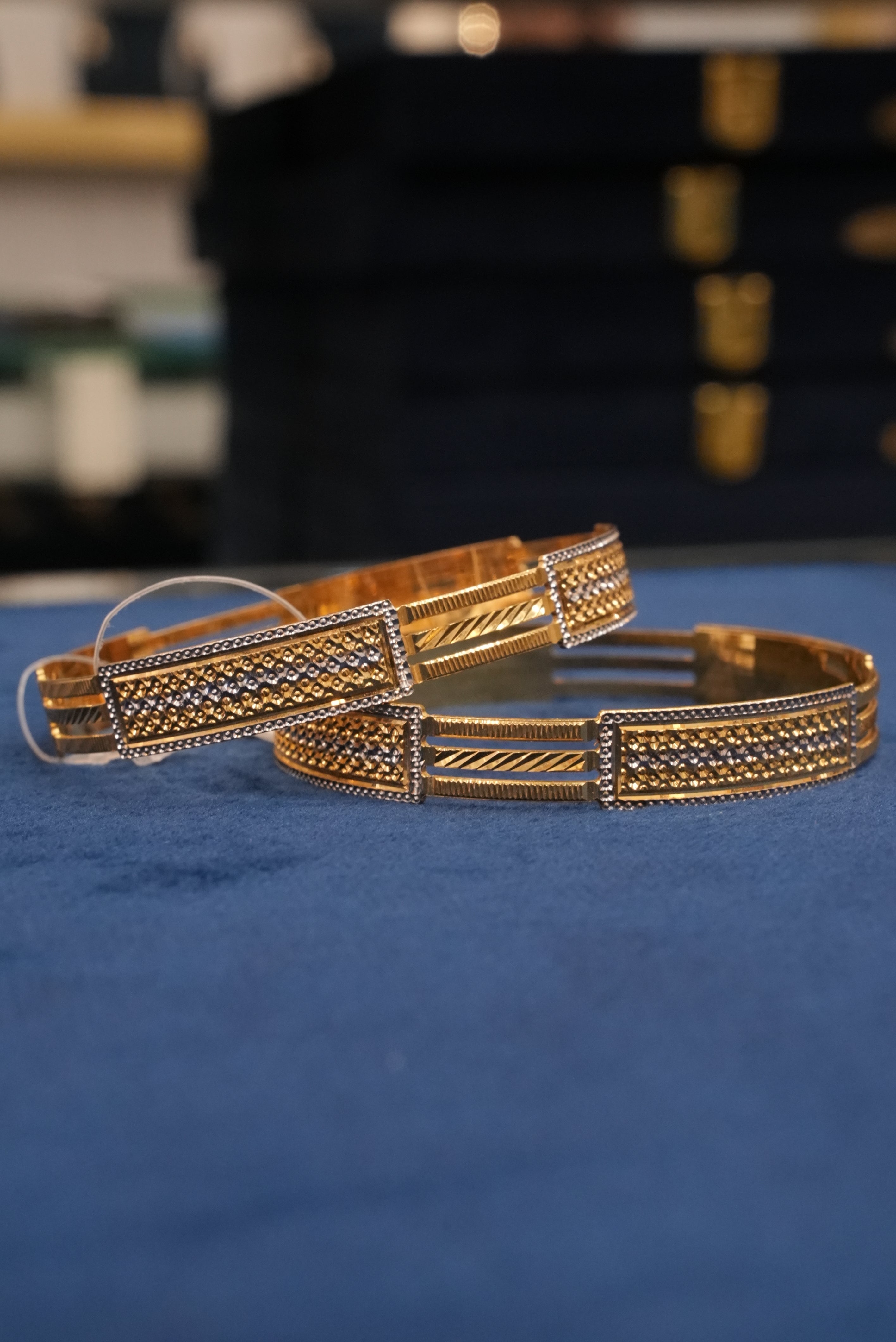Serene Glow, Bangles & Kadas, Gold Patra demi-fine jewellery, Size 2.10, SKU BK_L_72 image 1