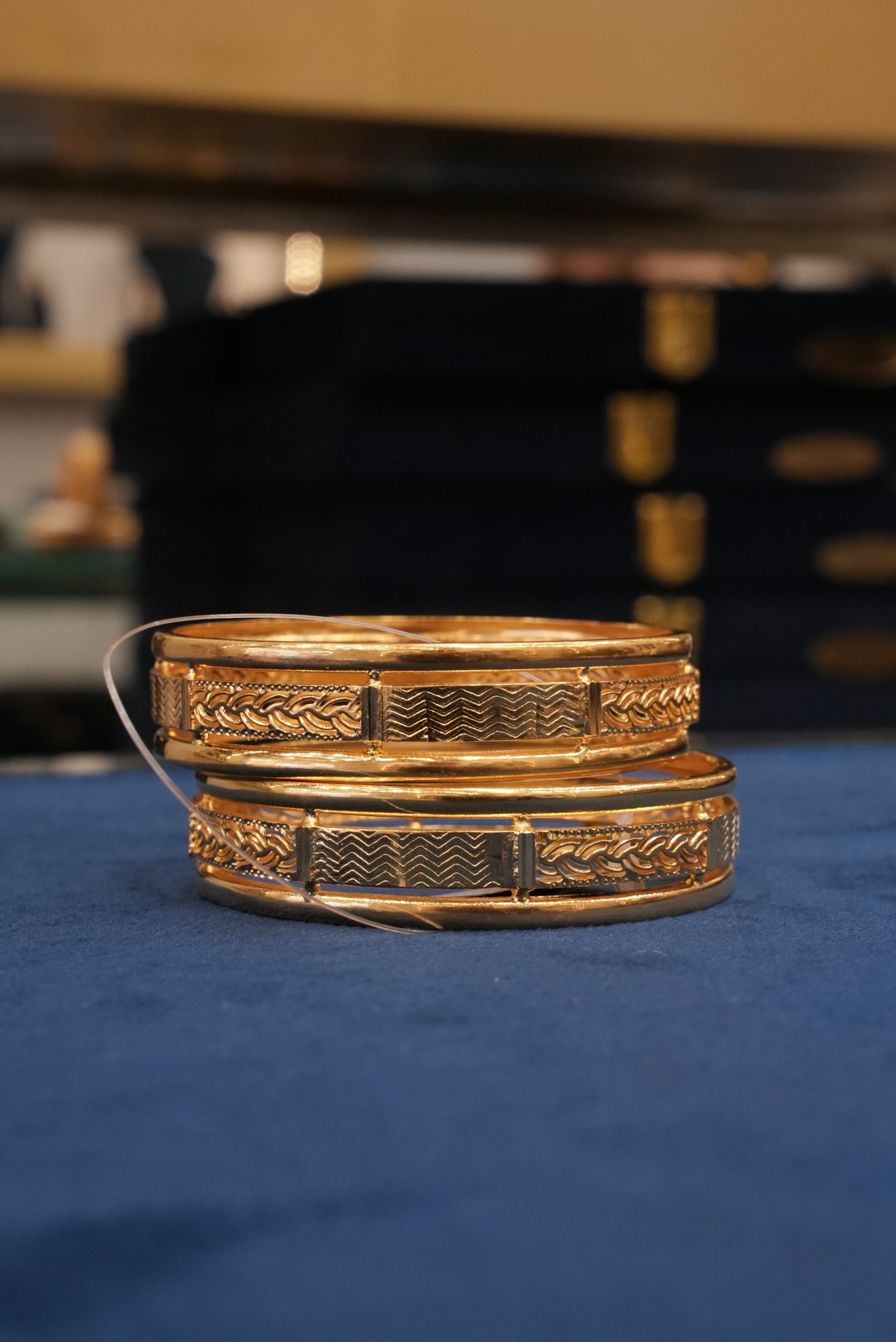 Kalyani Kada, Bangles & Kadas, Gold Patra demi-fine jewellery, Size 2.8, SKU BK_L_44 image 2