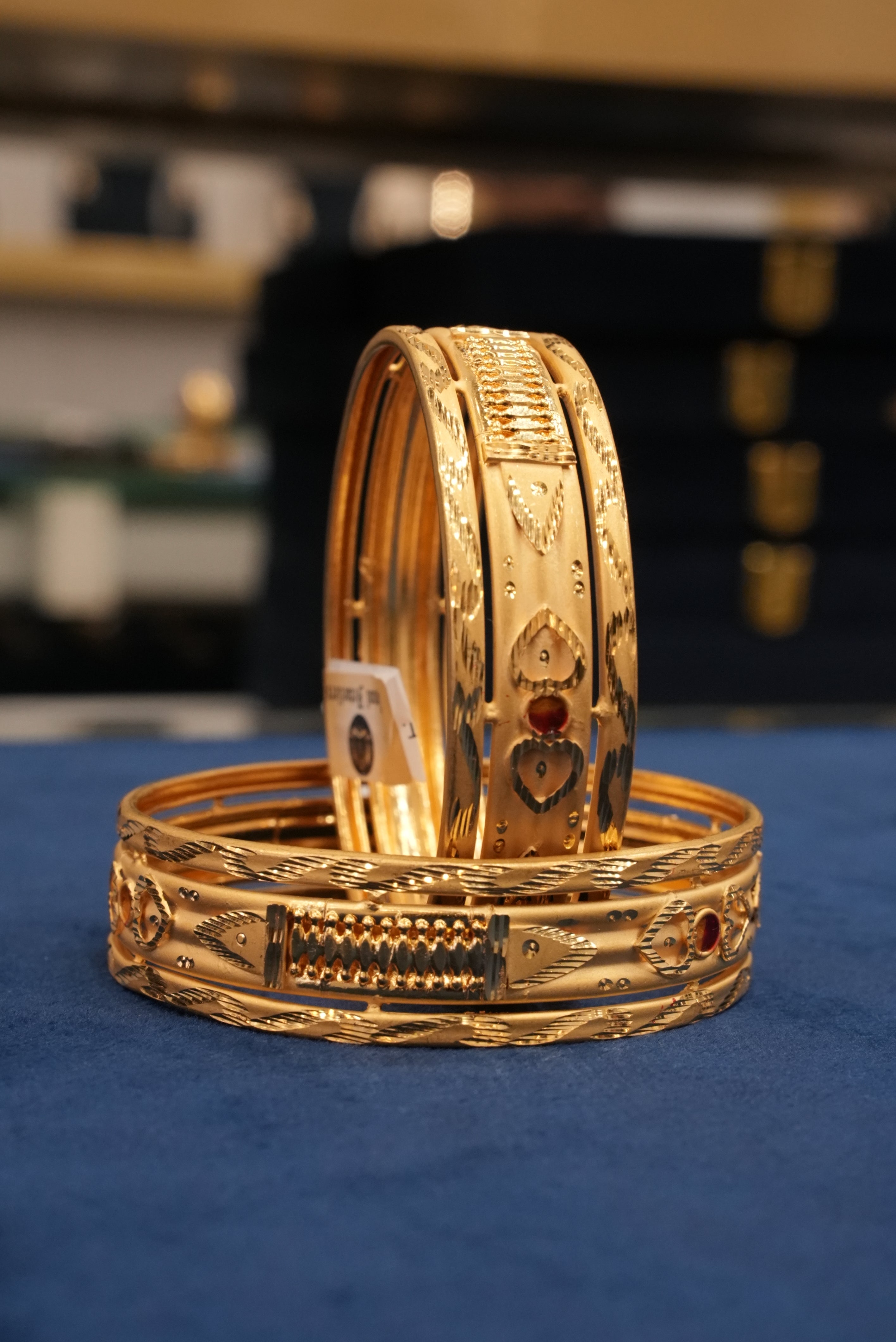Gold Edit, Bangles & Kadas, Gold Patra demi-fine jewellery, Size 2.10, SKU BK_L_53 image 0
