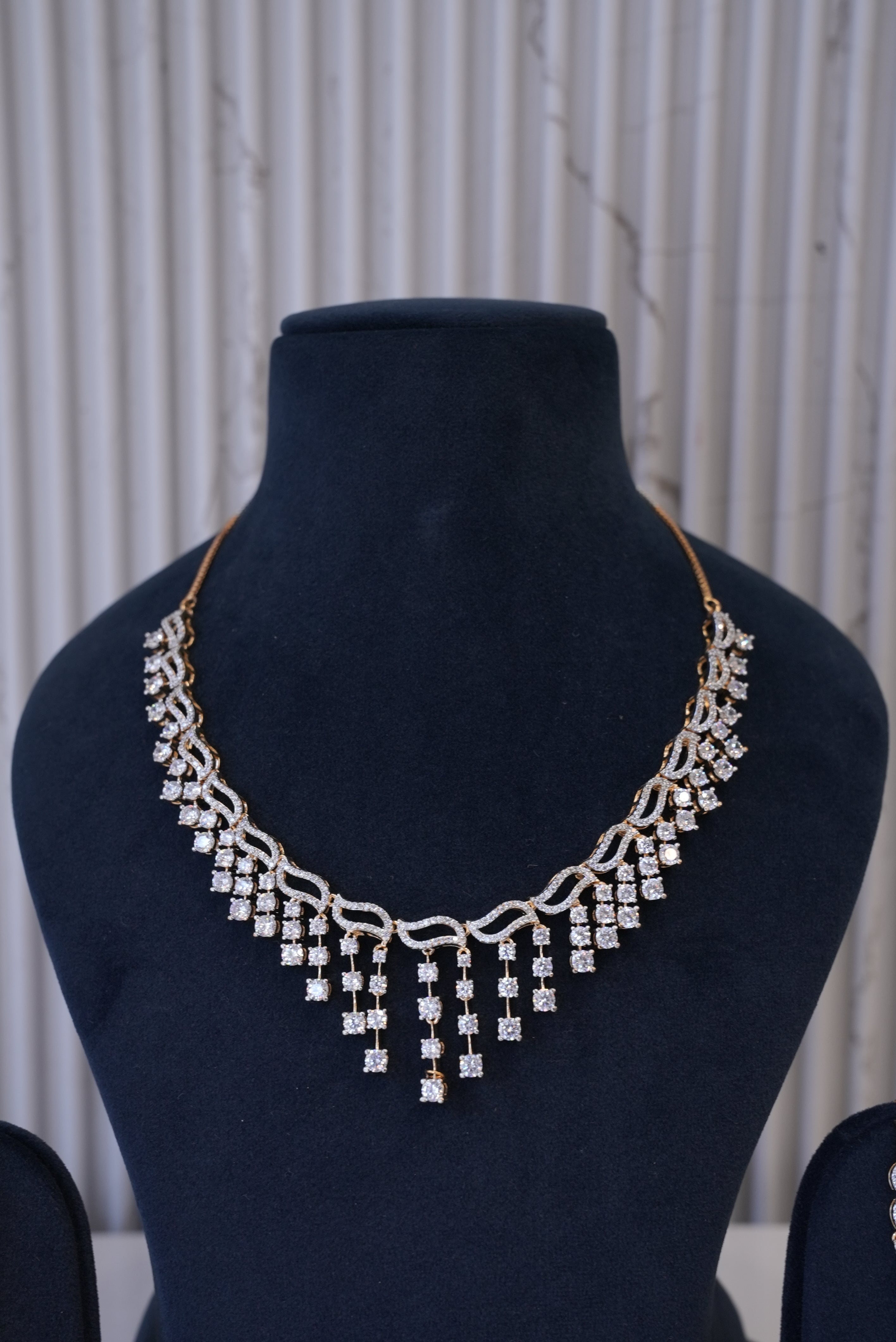 Modern Grace, Necklace, Gold Patra demi-fine jewellery, SKU N_D_8 image 1