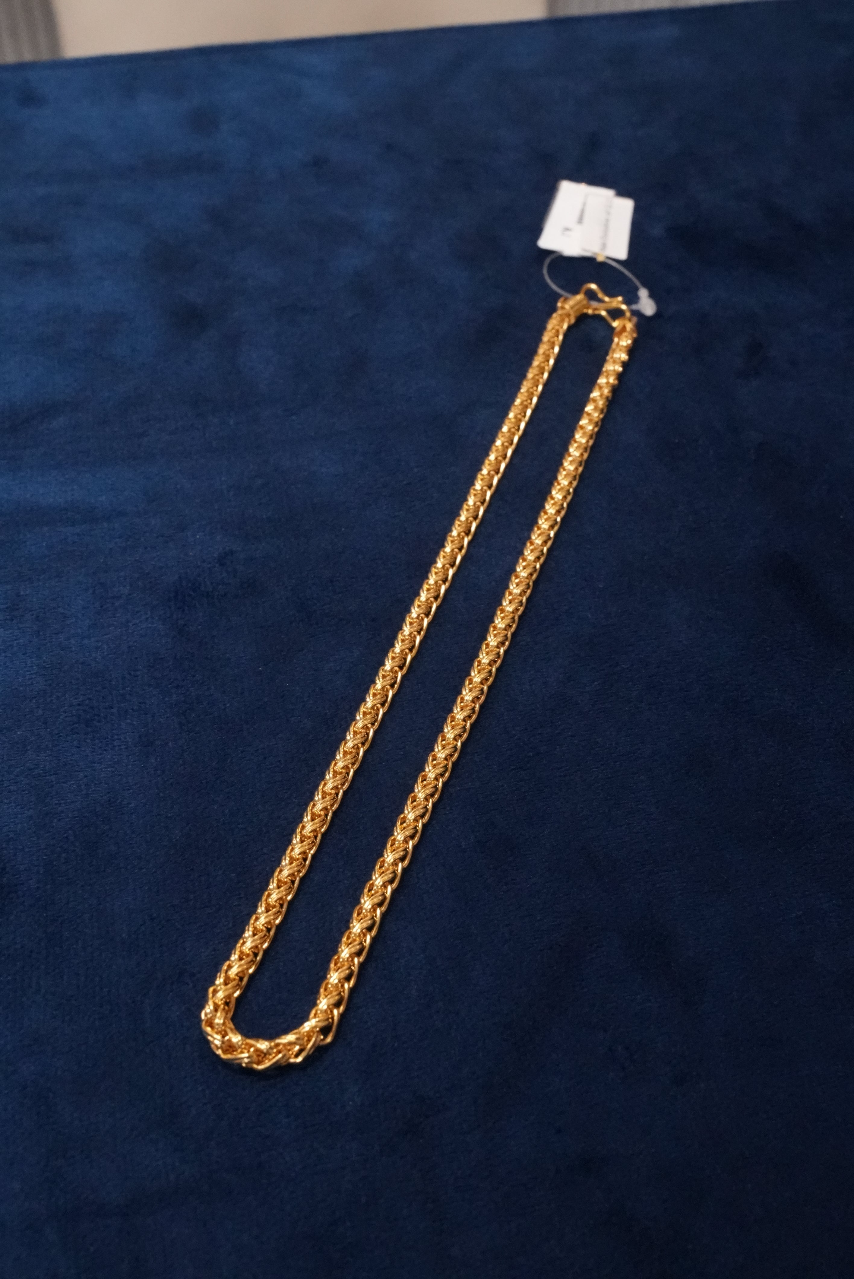 Modern Edge, Chains, Gold Patra demi-fine jewellery, Size 18 inches, SKU CH_G_11 image 1