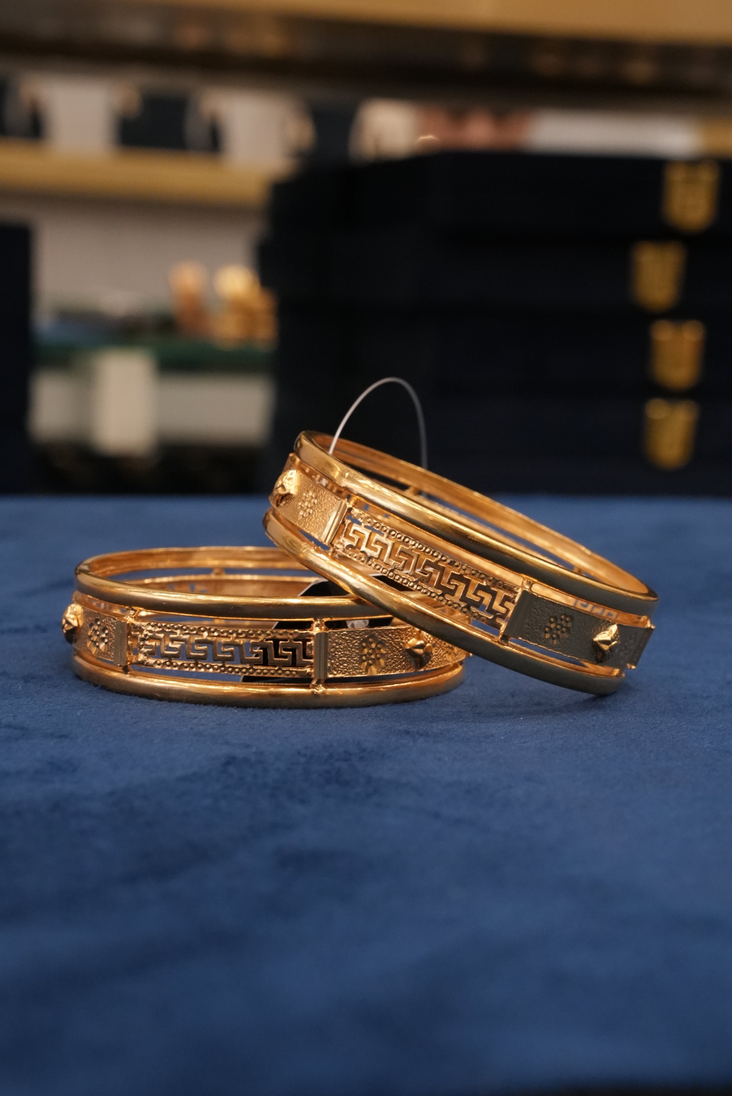 Lumora, Bangles & Kadas, Gold Patra demi-fine jewellery, Size 2.6, SKU BK_L_24 image 1