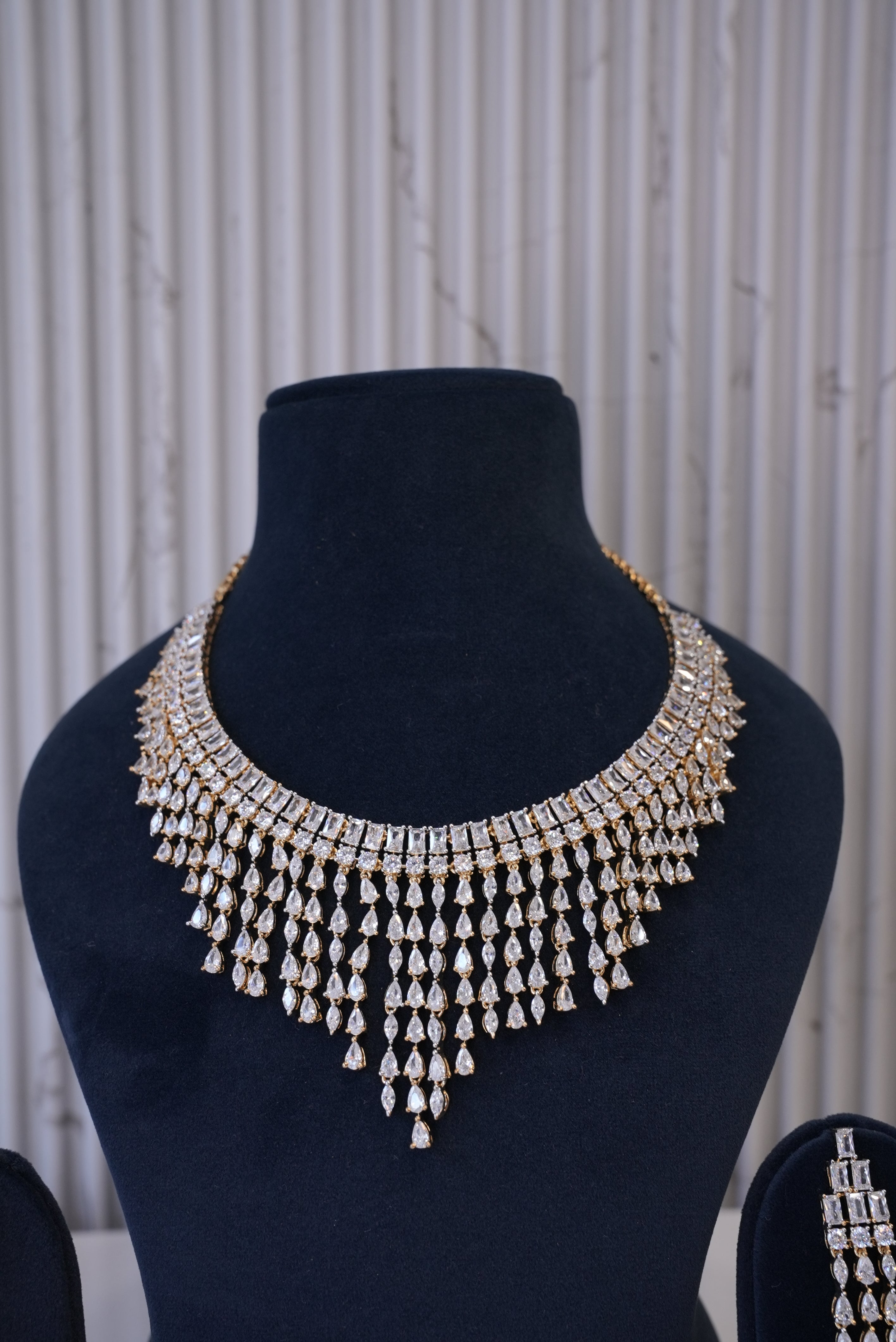 Elegant Edge, Necklace, Gold Patra demi-fine jewellery, SKU N_D_17 image 1